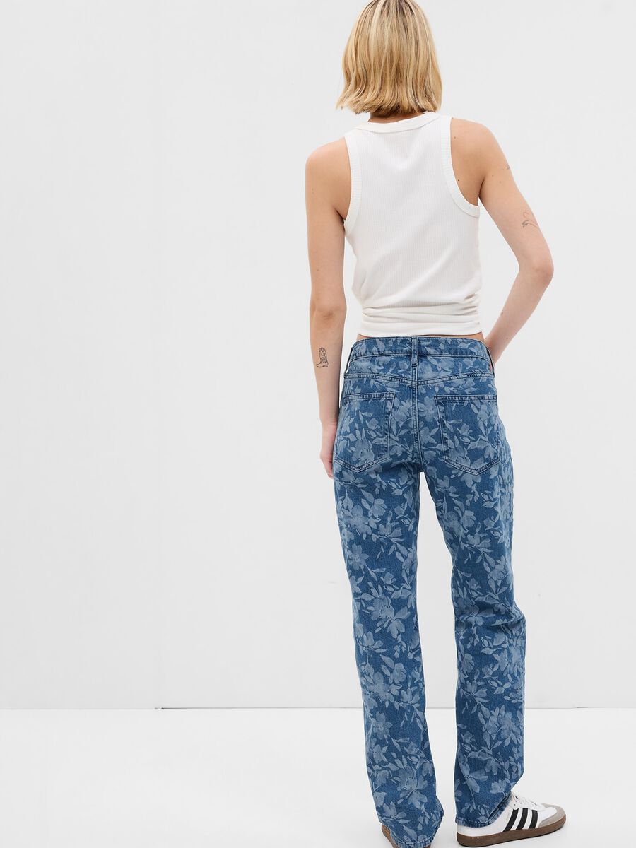Loose-fit jeans with all-over laser print_2