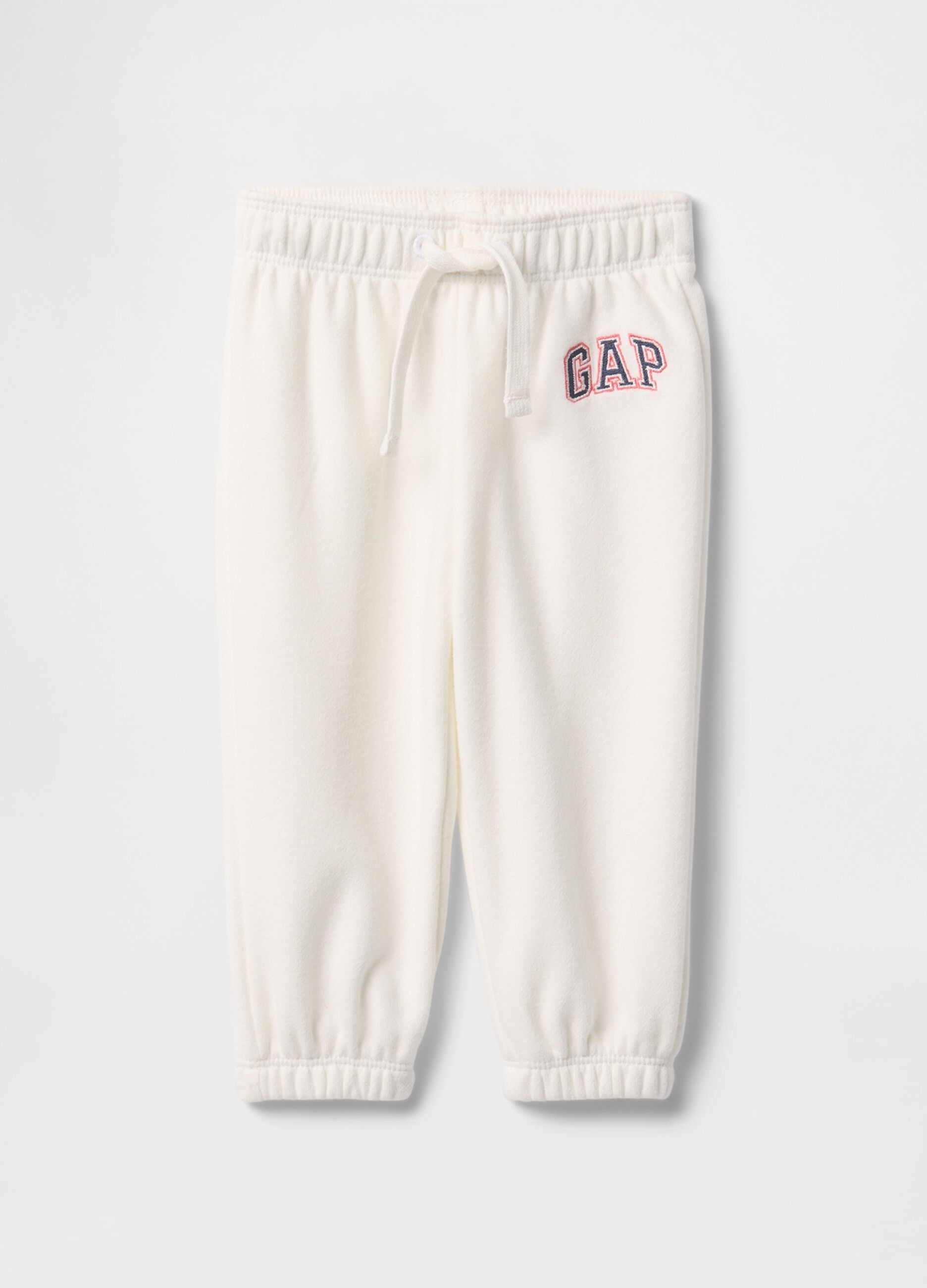 Pantaloni jogger bianchi per neonati
