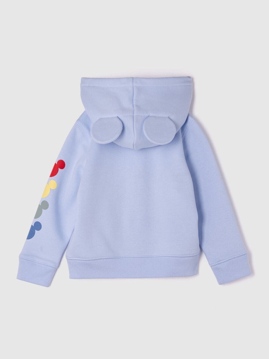 Full-zip sweatshirt with hood and Disney Mickey Mouse and logo print Newborn Boy_2