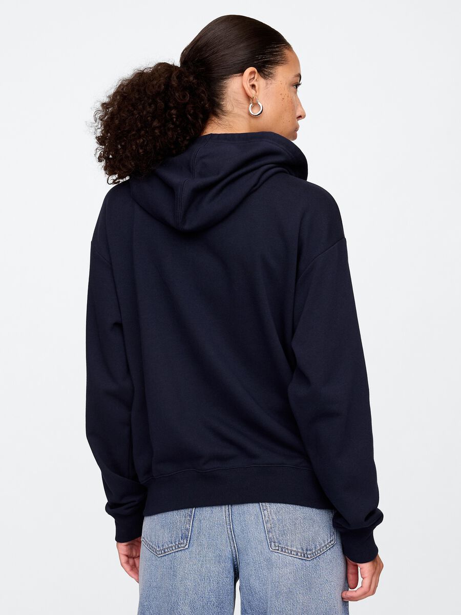 Felpa con cappuccio blu GAP Donna_2