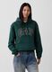 Felpa con cappuccio e logo GAP in misto cotone_4