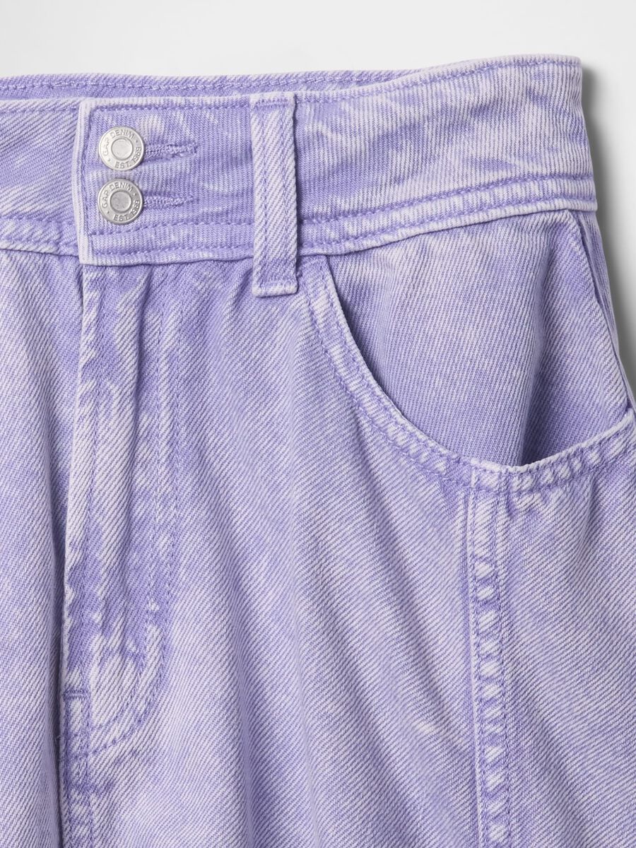 Violet Denim Mini Skirt GAP Kids Girl_3