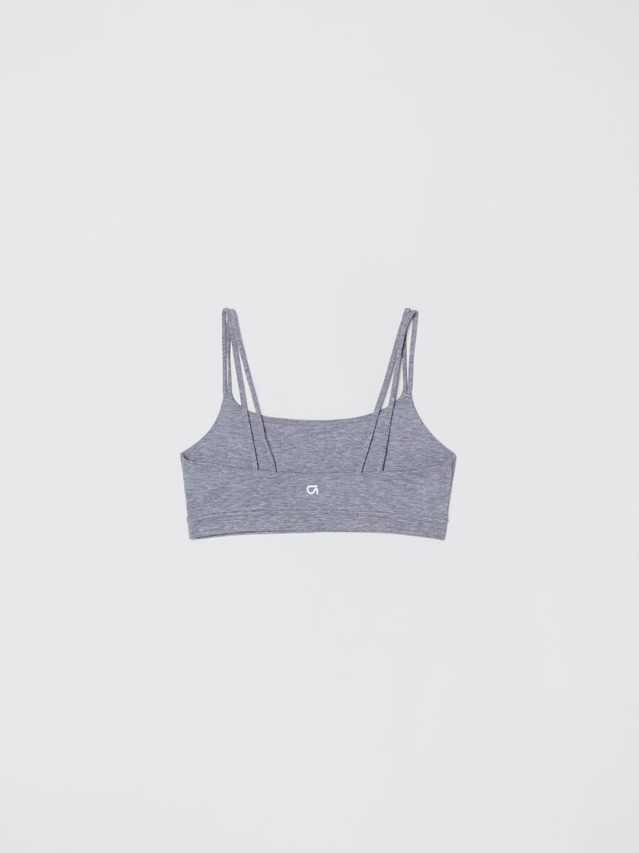 Sports bra with double straps Woman_2