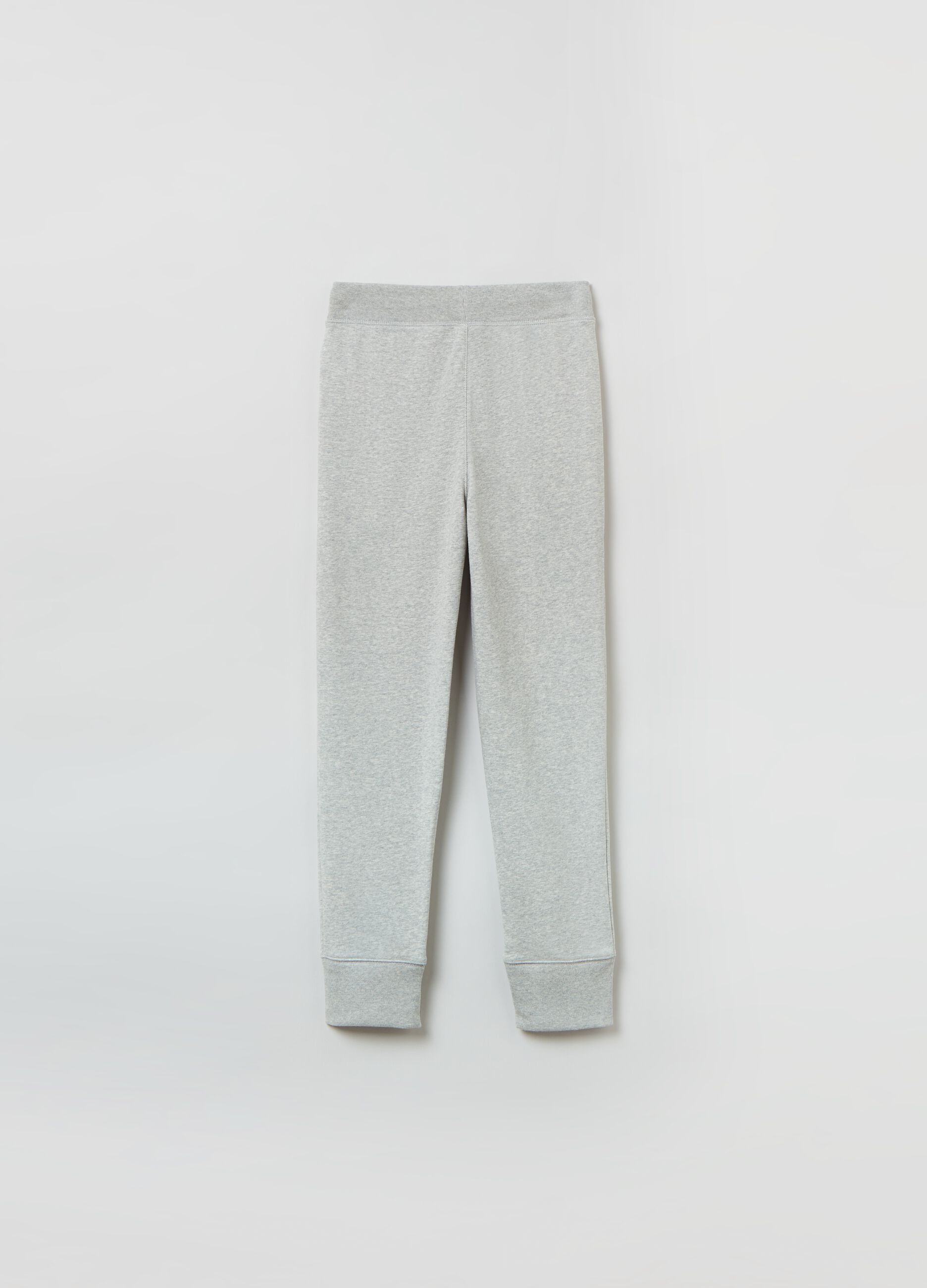 Joggers in felpa melange con logo