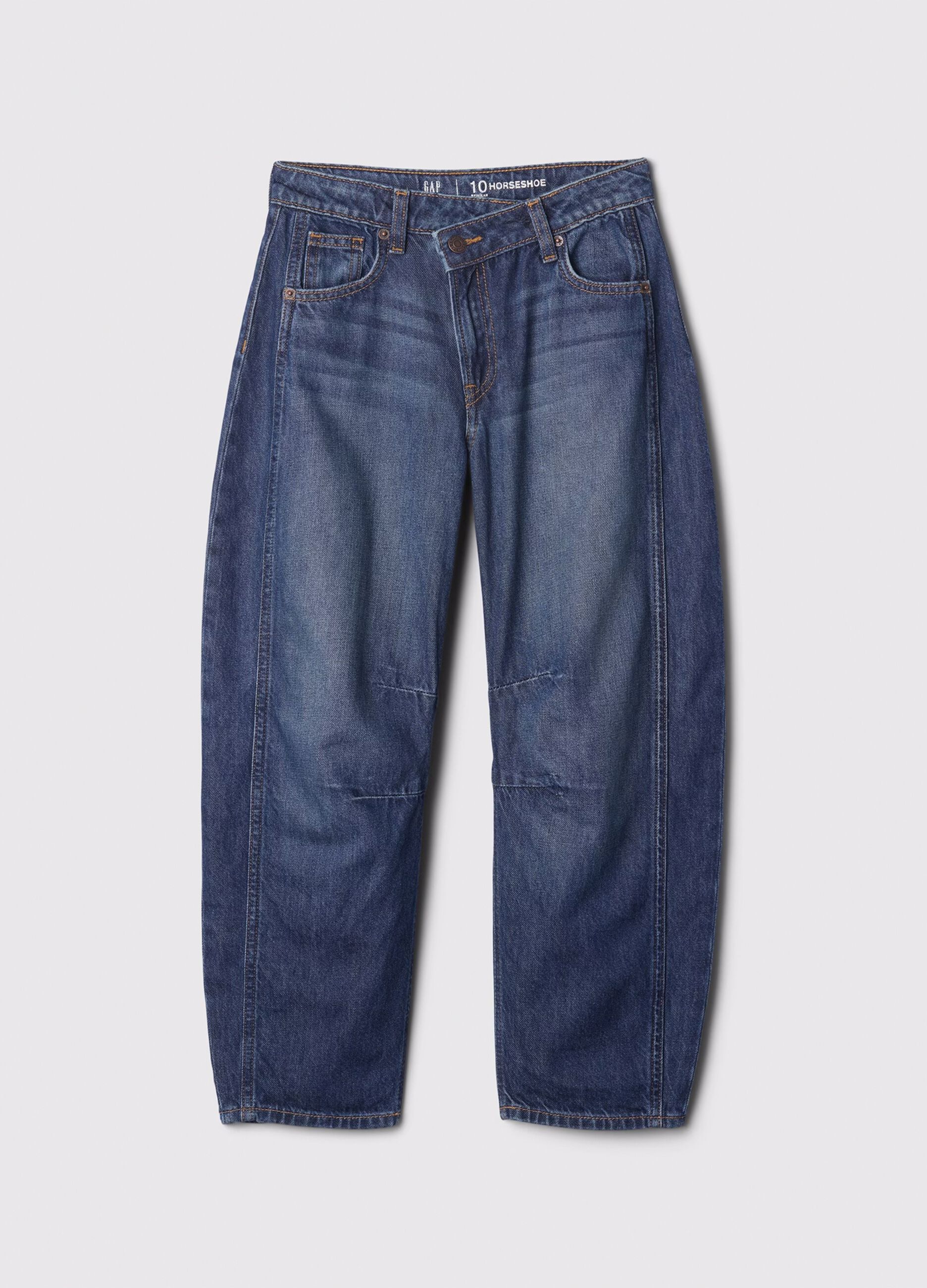 Balloon-fit jeans in denim with five pockets_3