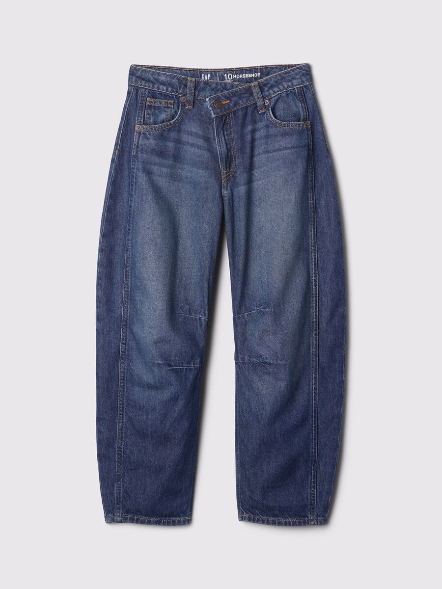 Jeans in denim a gamba larga per bambina Bambina_3