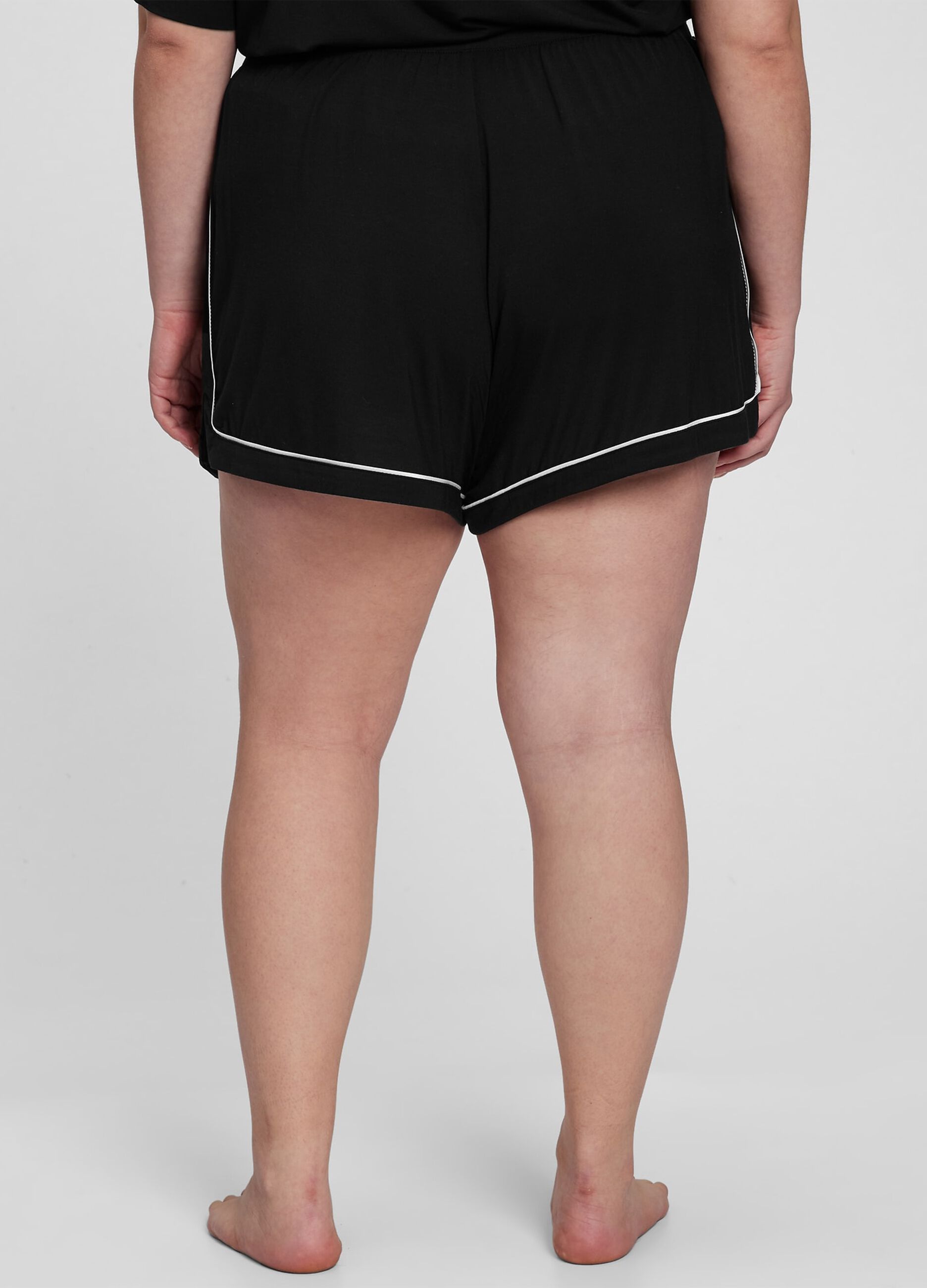 Shorts pigiama con piping a contrasto_4