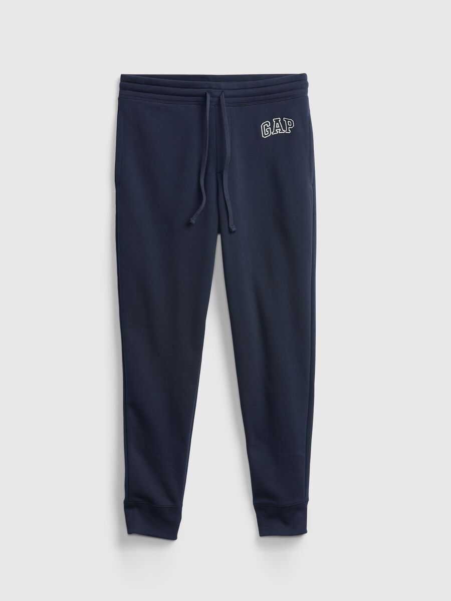 Joggers in felpa con ricamo logo Uomo_4
