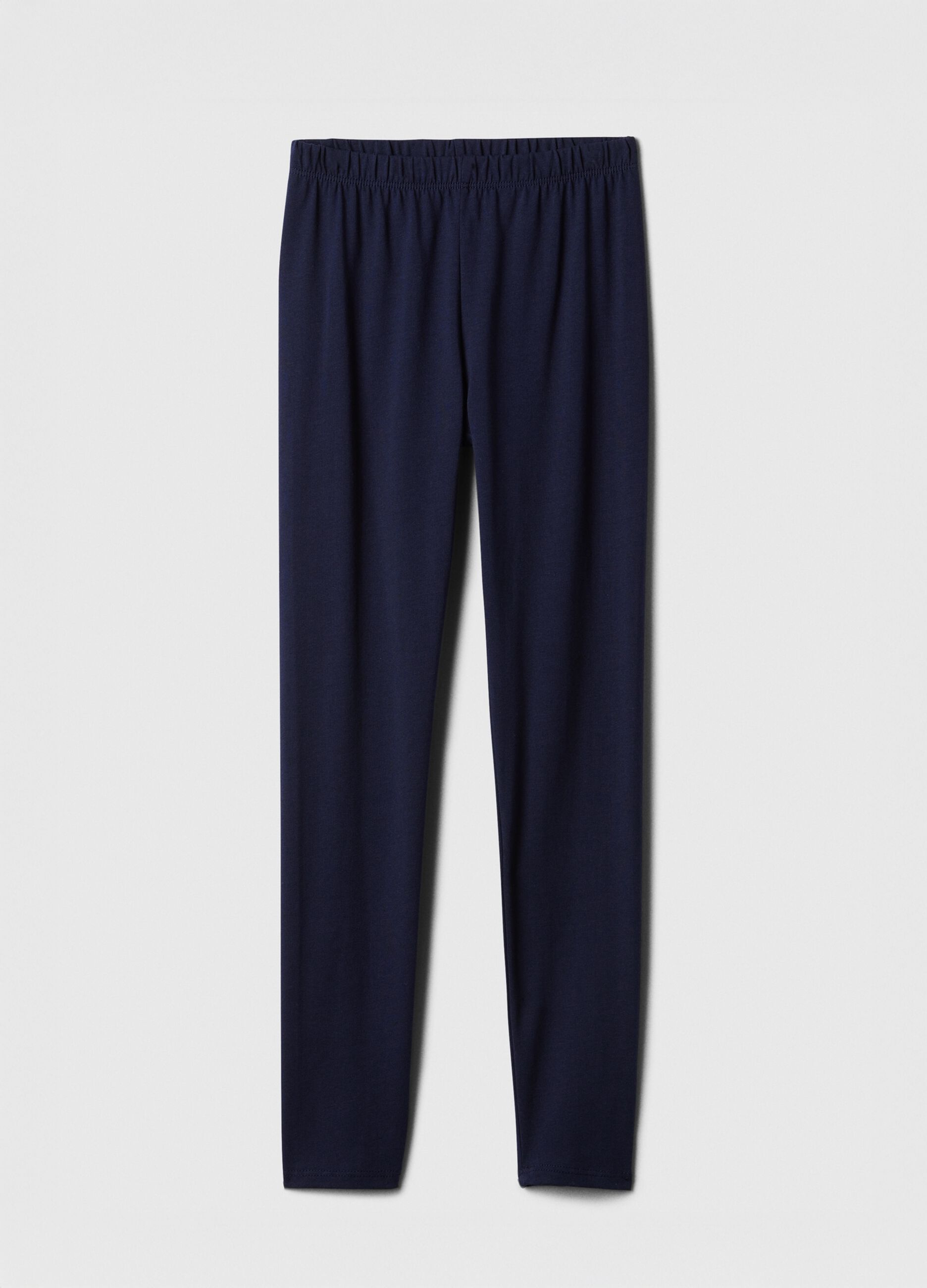 Girls' Stretchy Blue Leggings