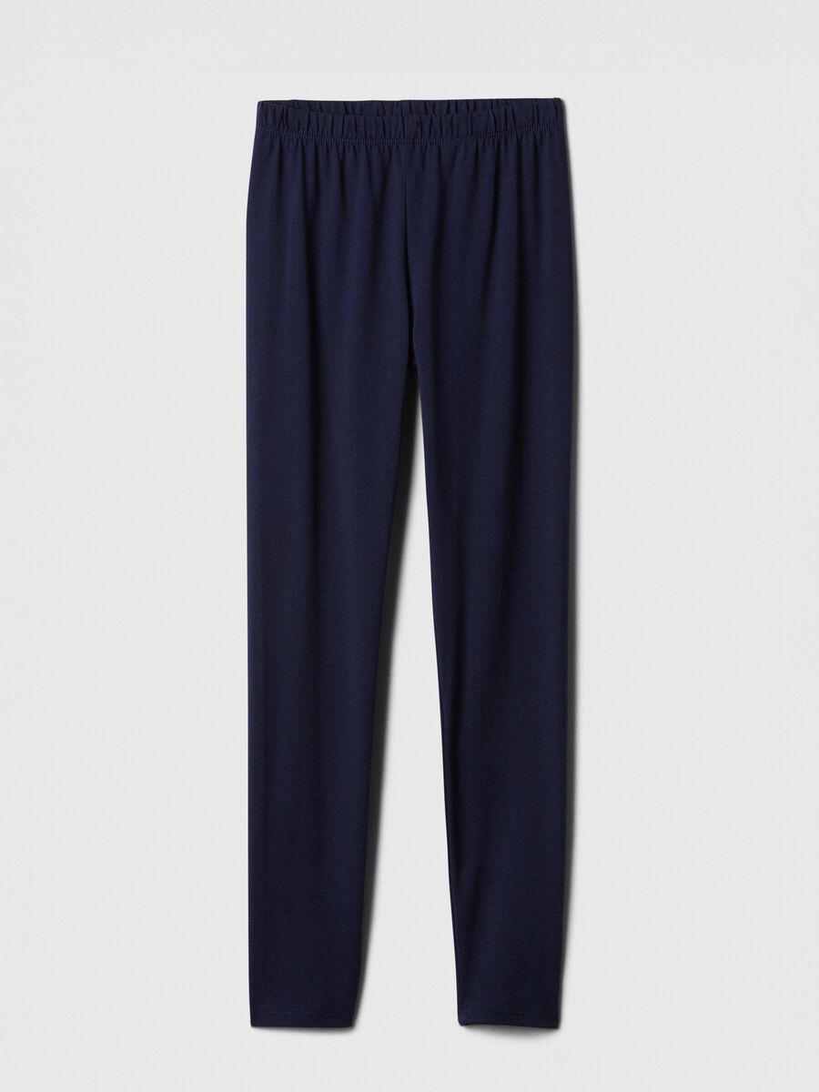 Girls' Stretchy Blue Leggings Girl_0