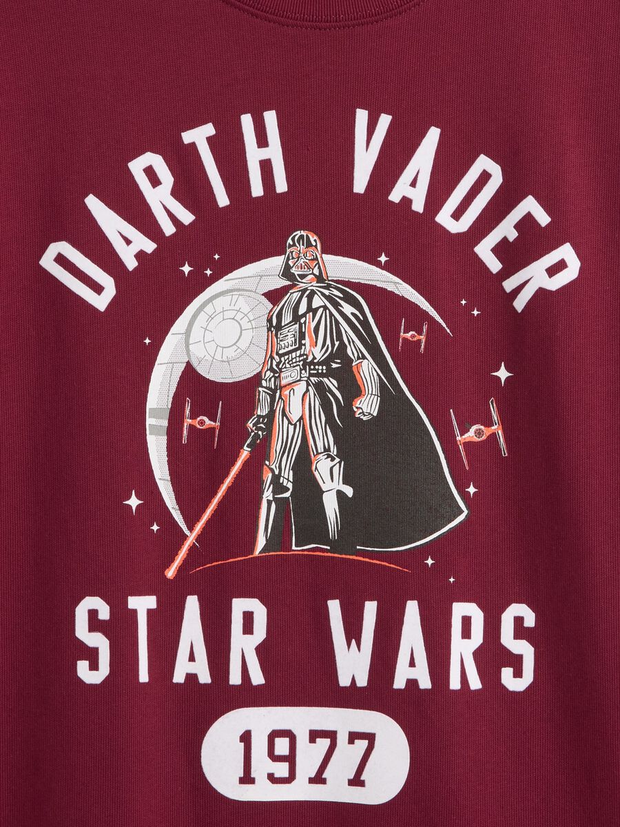 T-shirt rossa con stampa Darth Vader Bambino_2