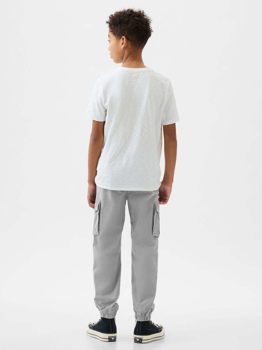 Joggers cargo in cotone stretch Bambino_2