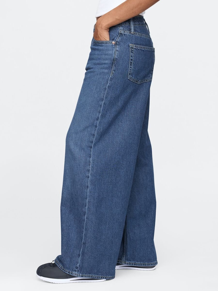 Wide Leg Denim Jeans Gap Woman_3