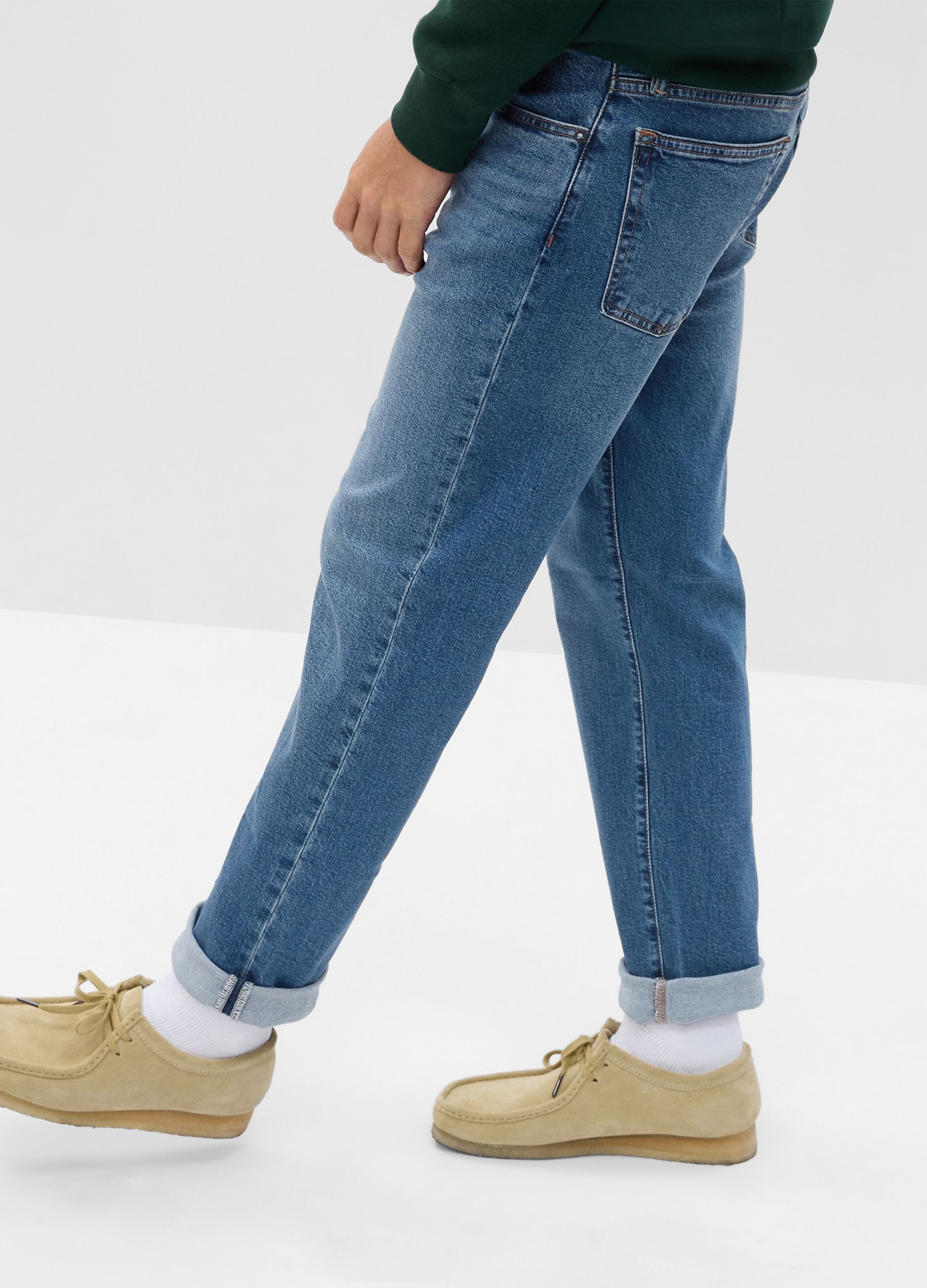 Jeans straight fit a vita media_2