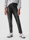 Pantaloni slim fit in tessuto lucido _1