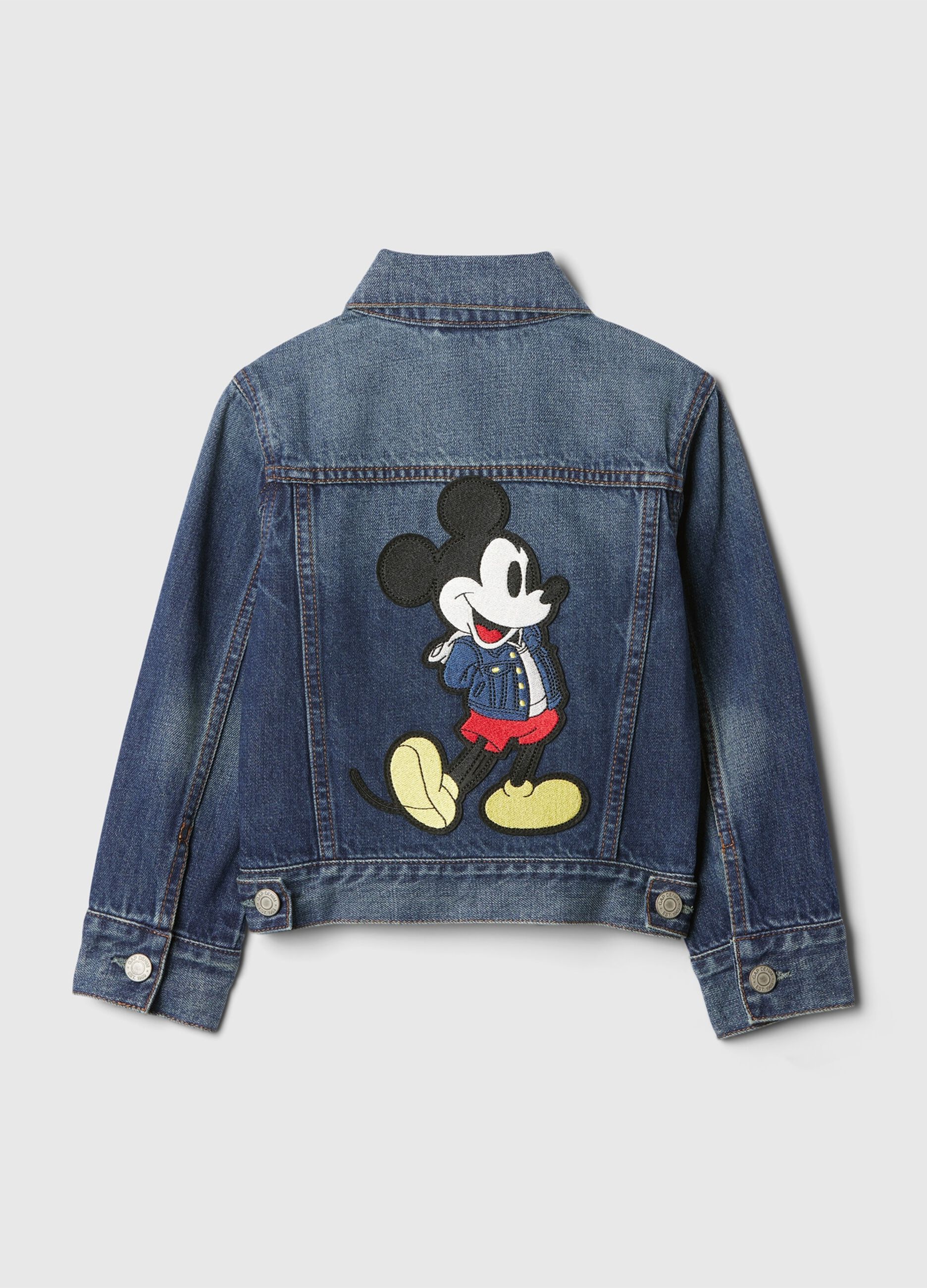 Giacca in denim con stampa Mickey Mouse_1