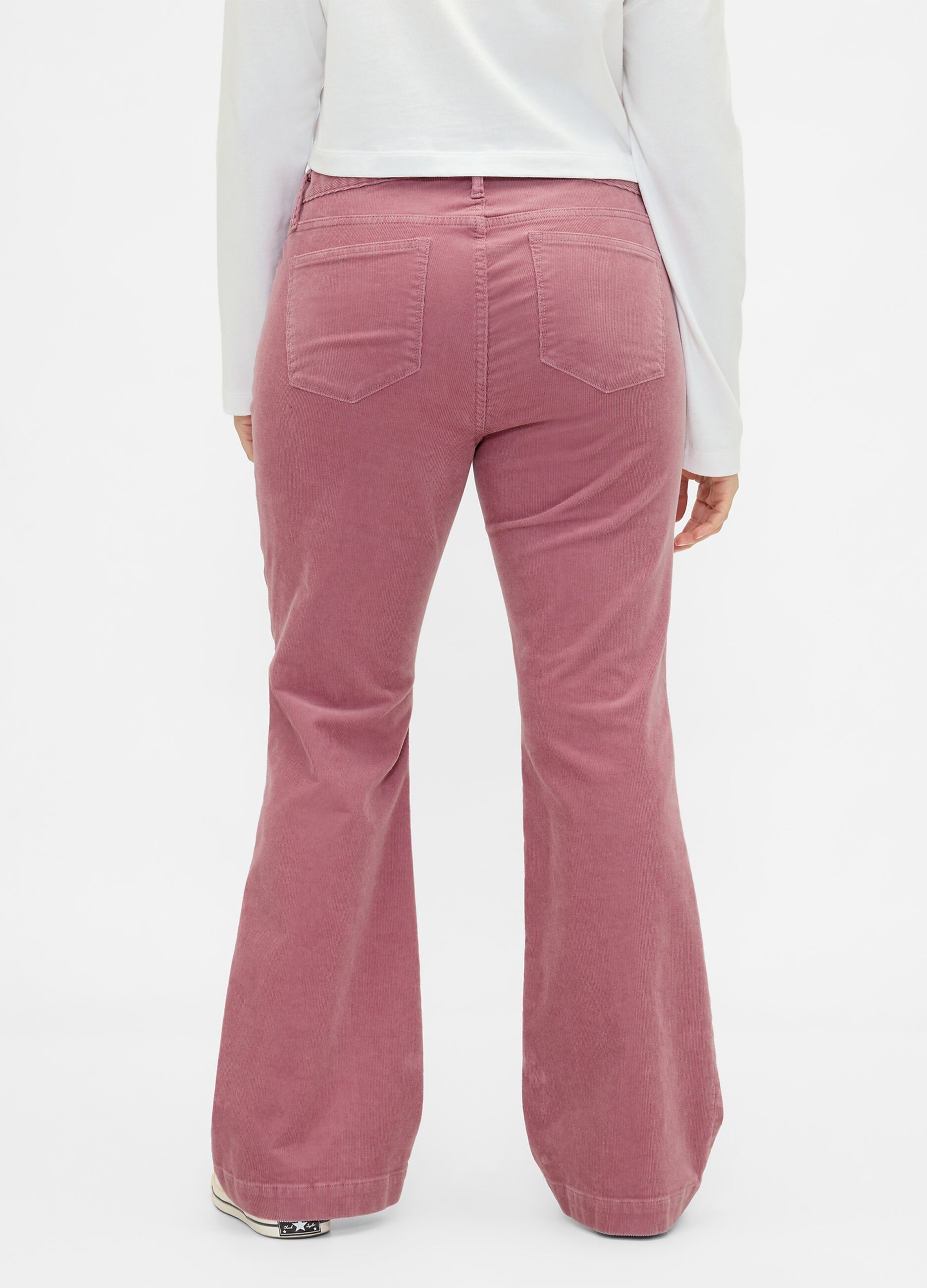 Pantaloni rosa elasticizzati regular