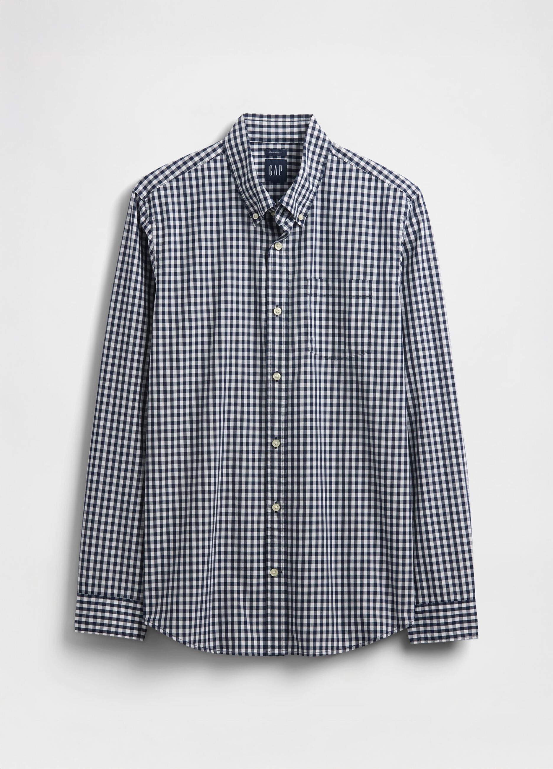Camicia a quadri blu navy_3
