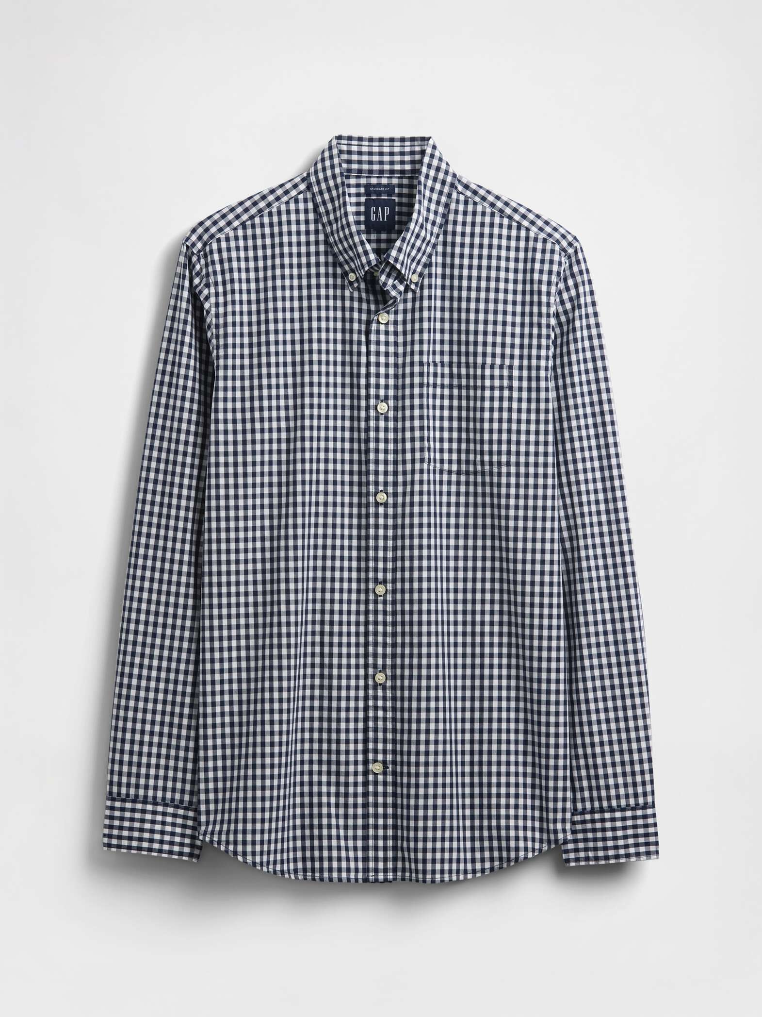 Camicia a quadri blu navy_3