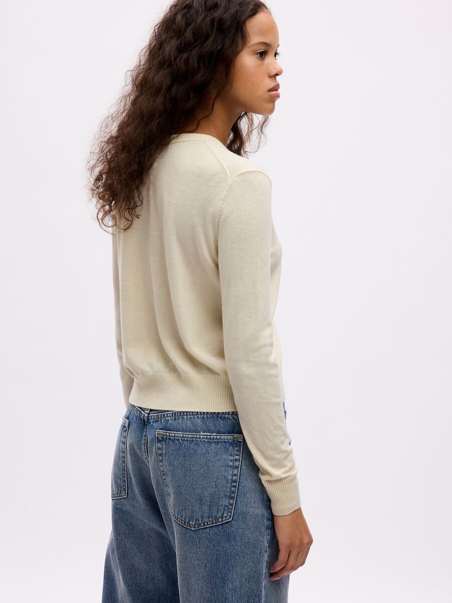Cardigan con scollo rotondo Donna_1