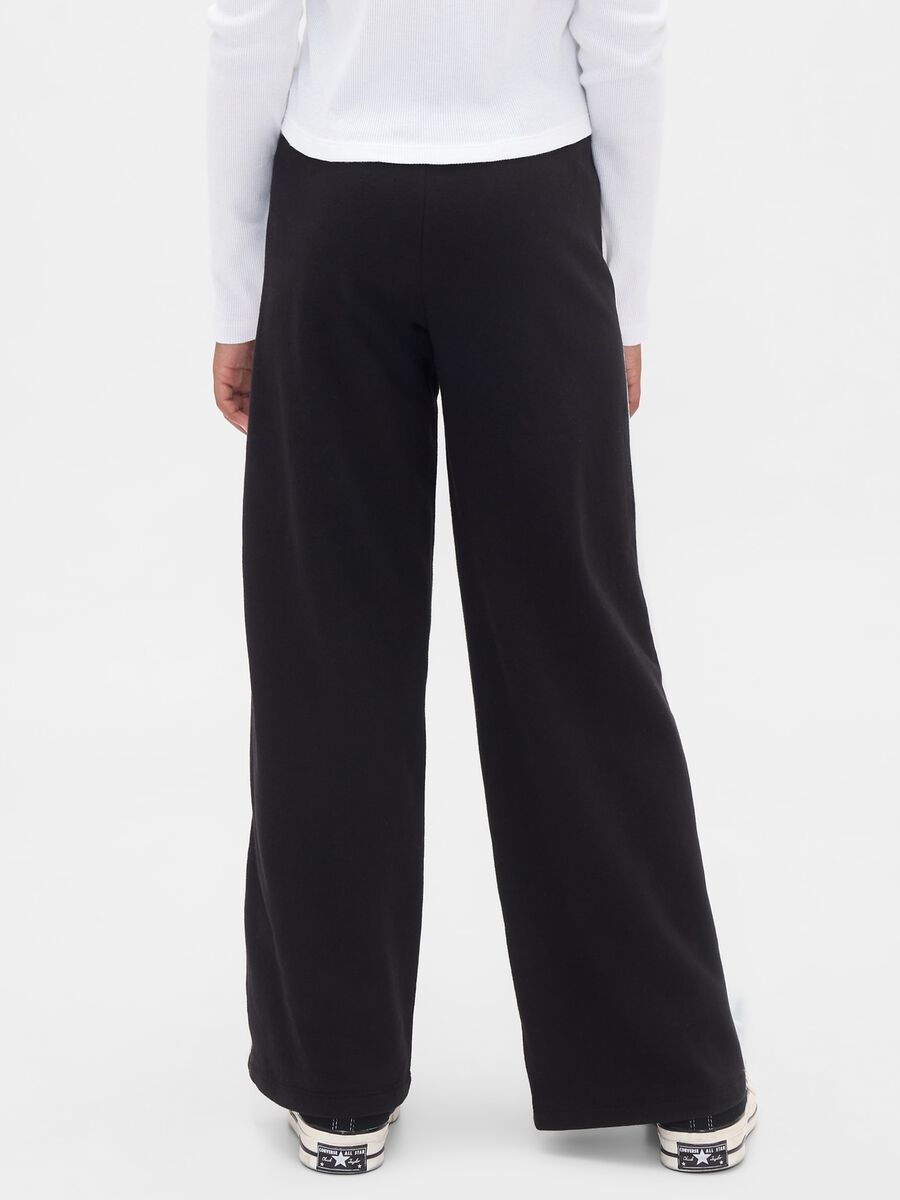 Pantaloni neri per bambina in puro cotone Bambina_4