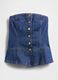 Gilet denim elasticizzato con bottoni_3