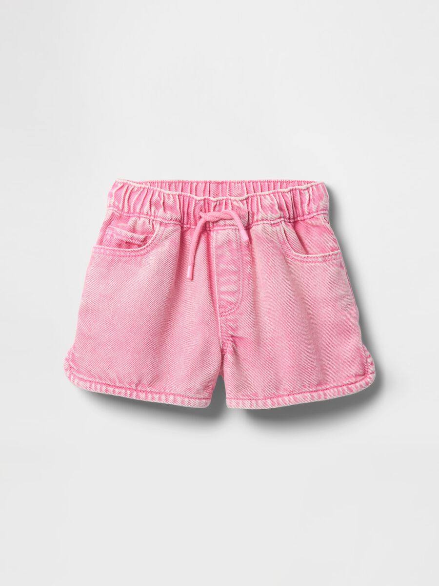 Shorts in denim rosa per bambina GAP Kids Bimba_1