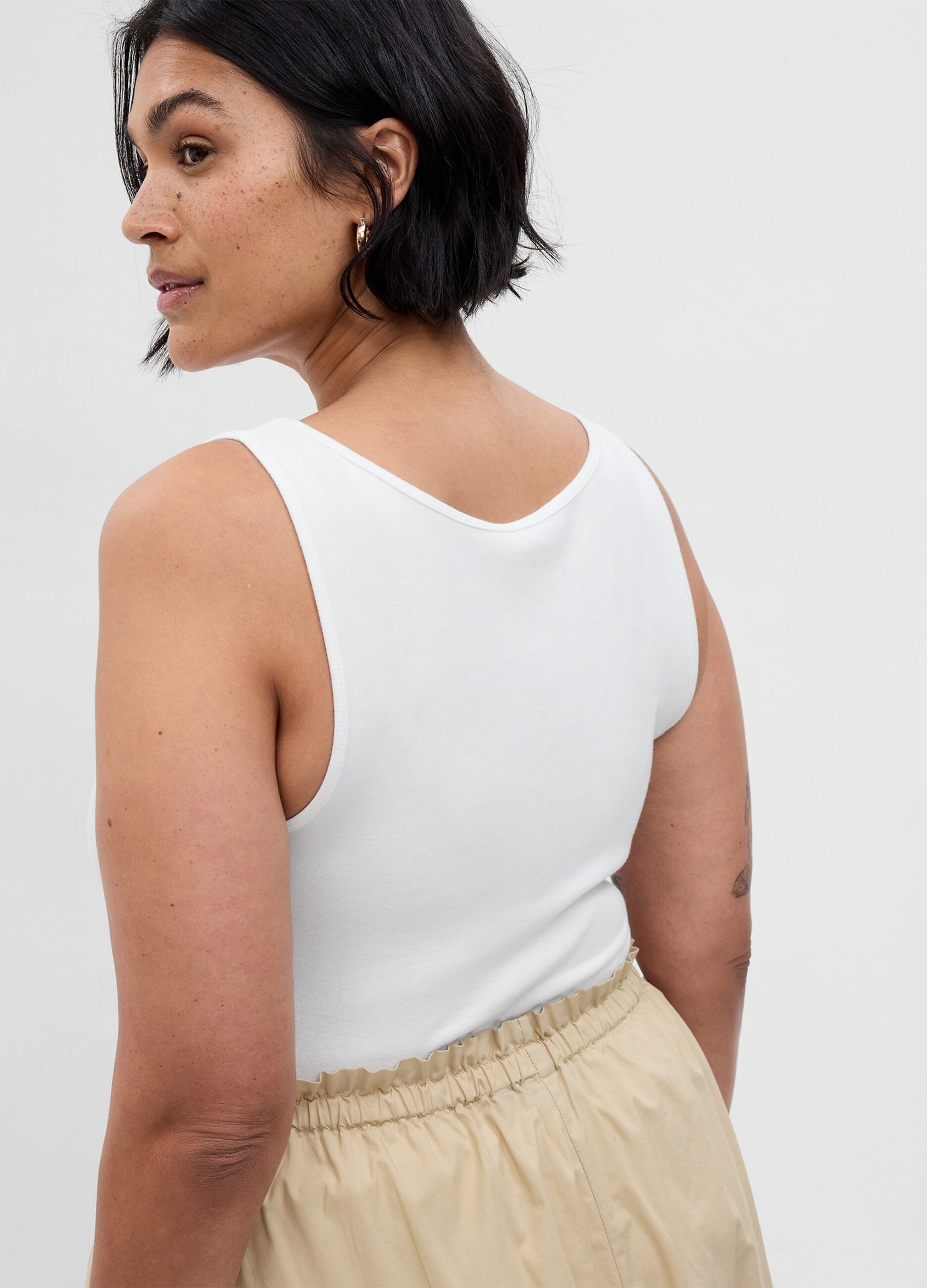 Stretch modal and cotton tank top_4