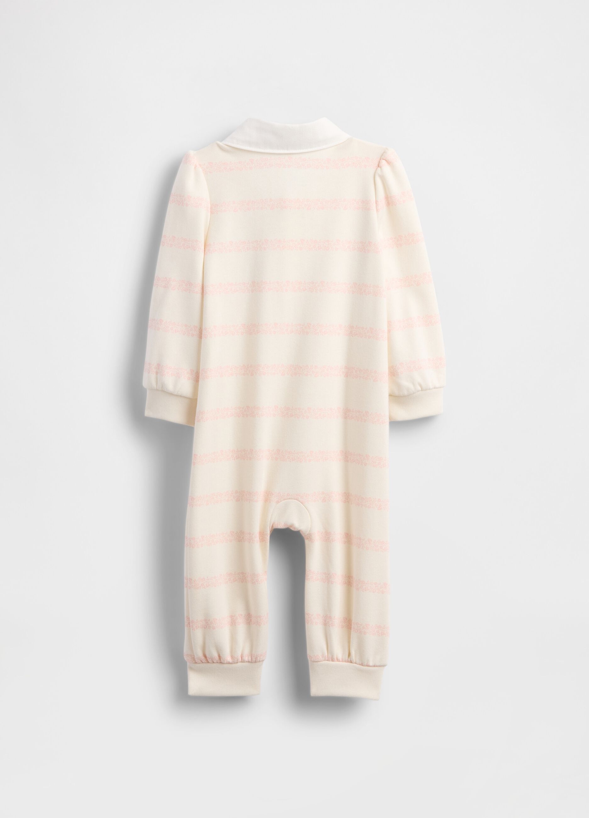 Tutina rosa in cotone per neonato unisex_1