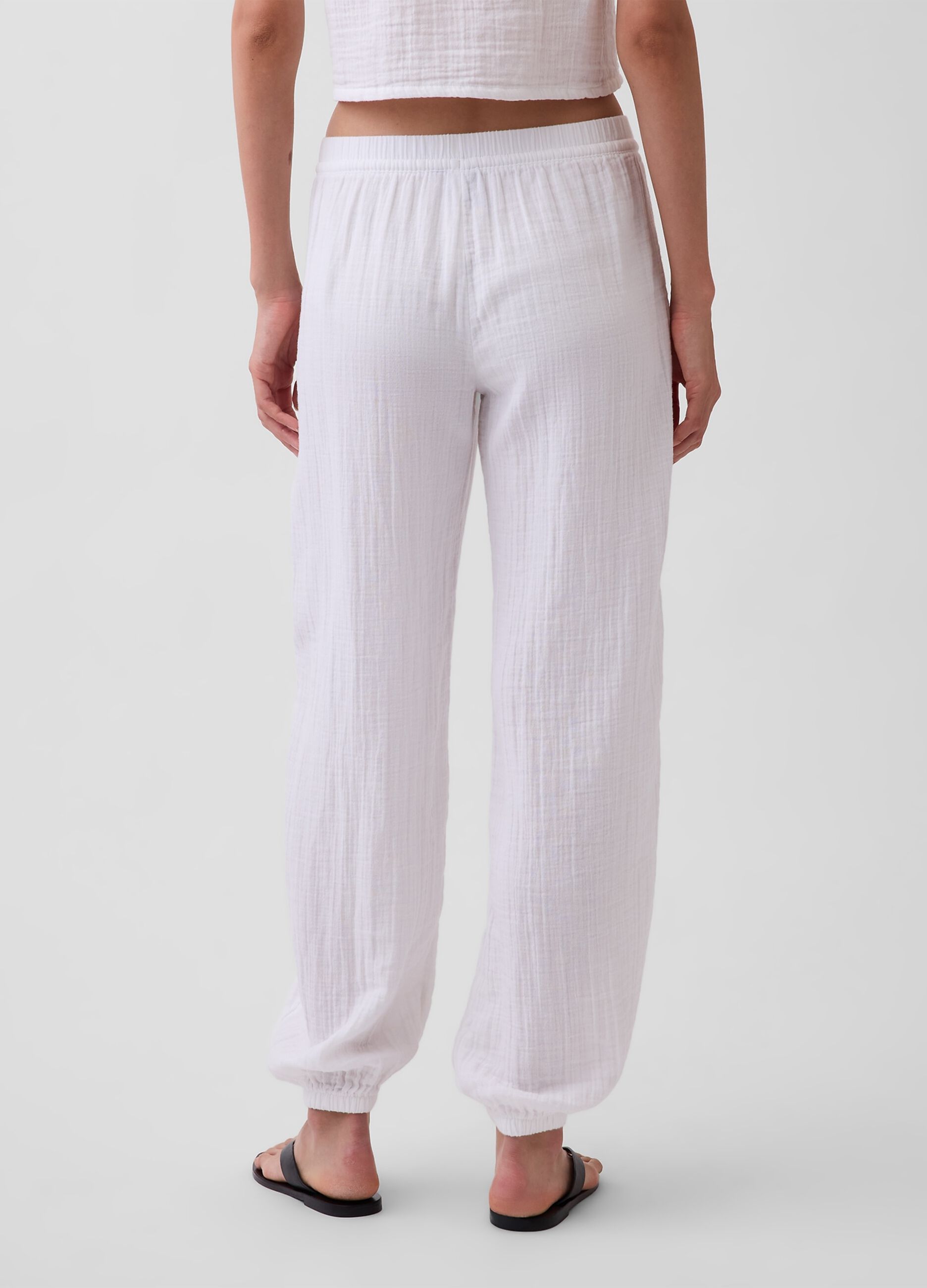 Pantaloni jogger in puro cotone
