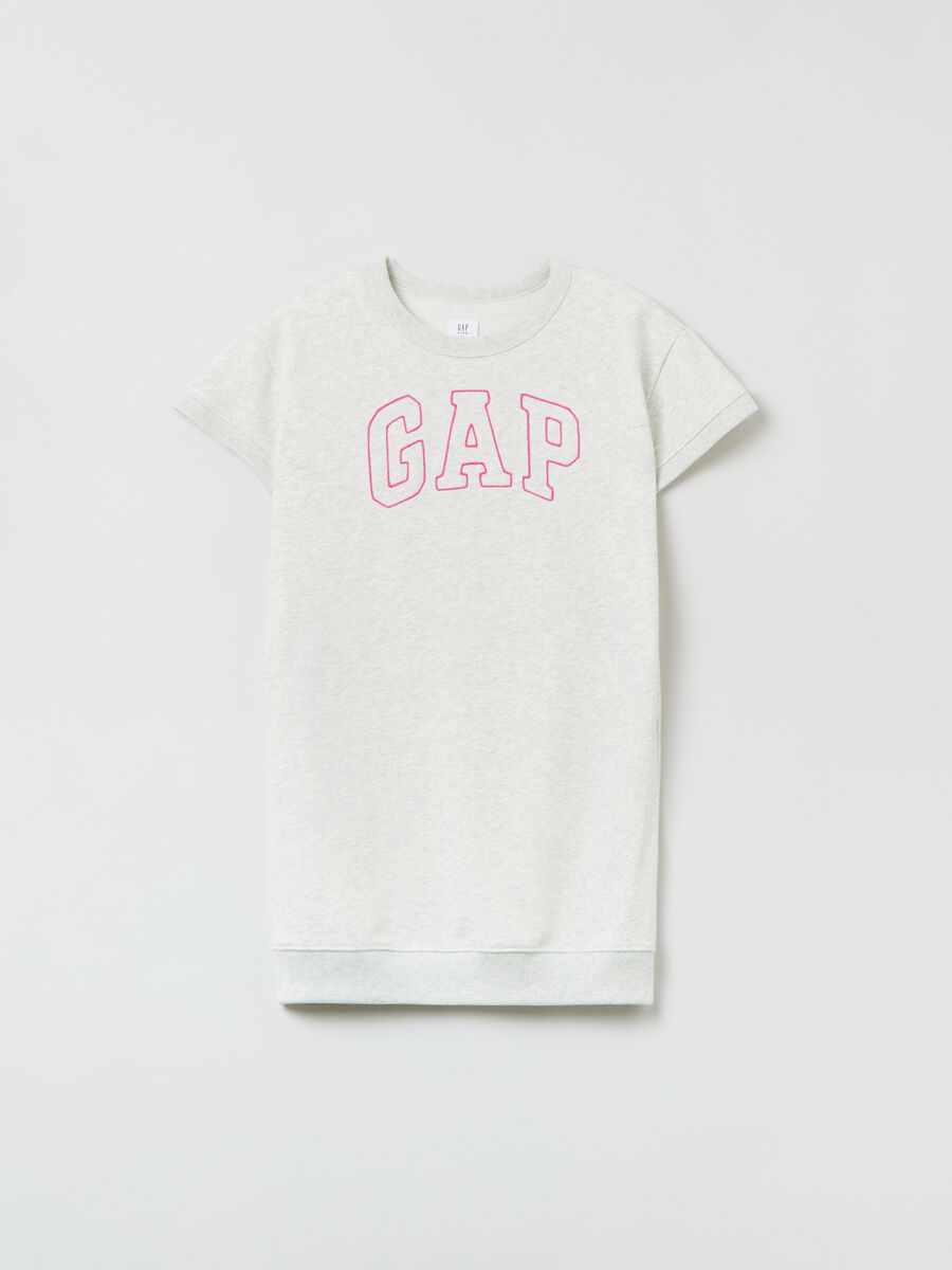 Vestitino in French Terry con ricamo logo Bambina_0