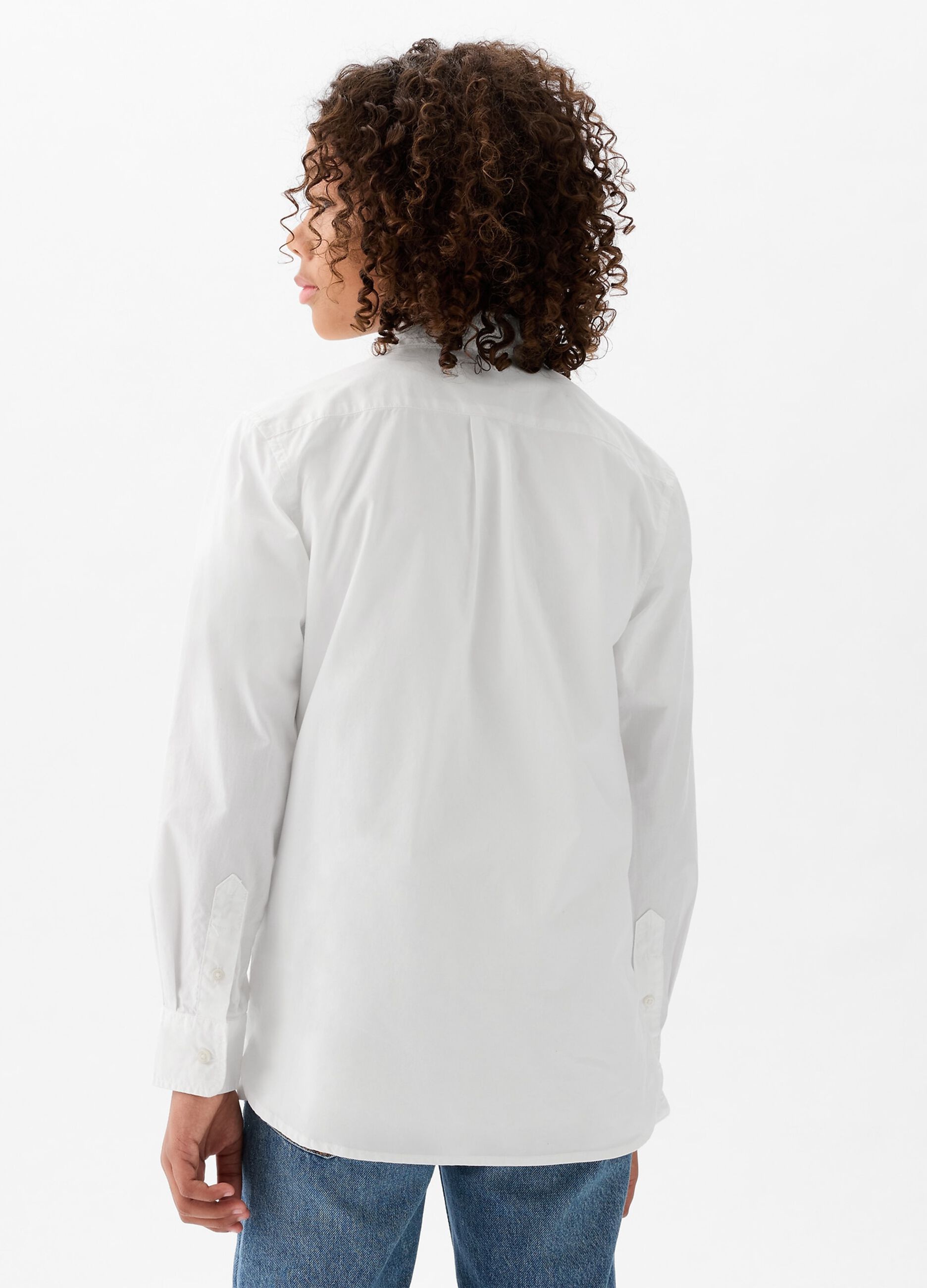 Camicia in cotone bio con tasca_2
