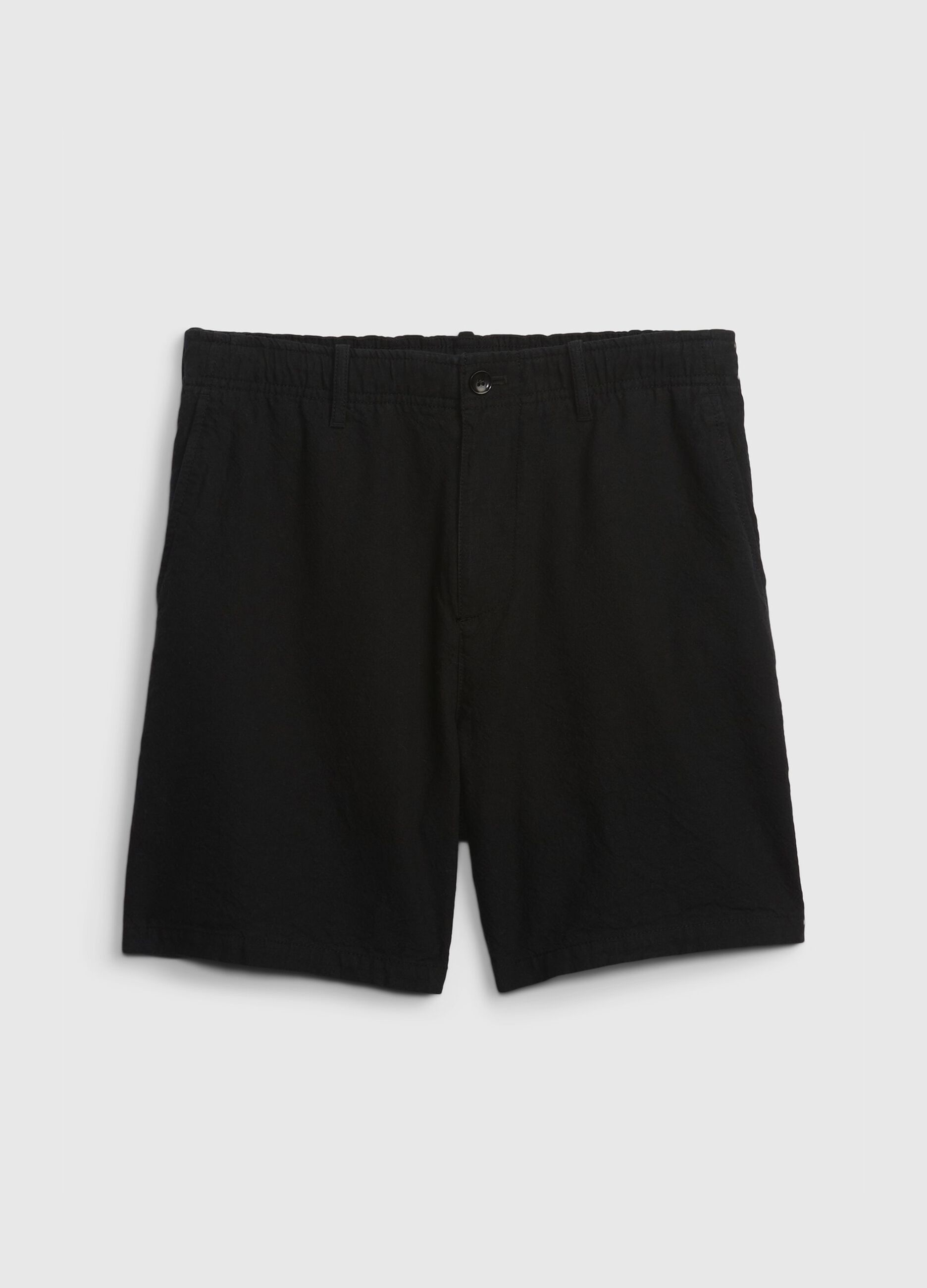 Shorts in lino e cotone_3