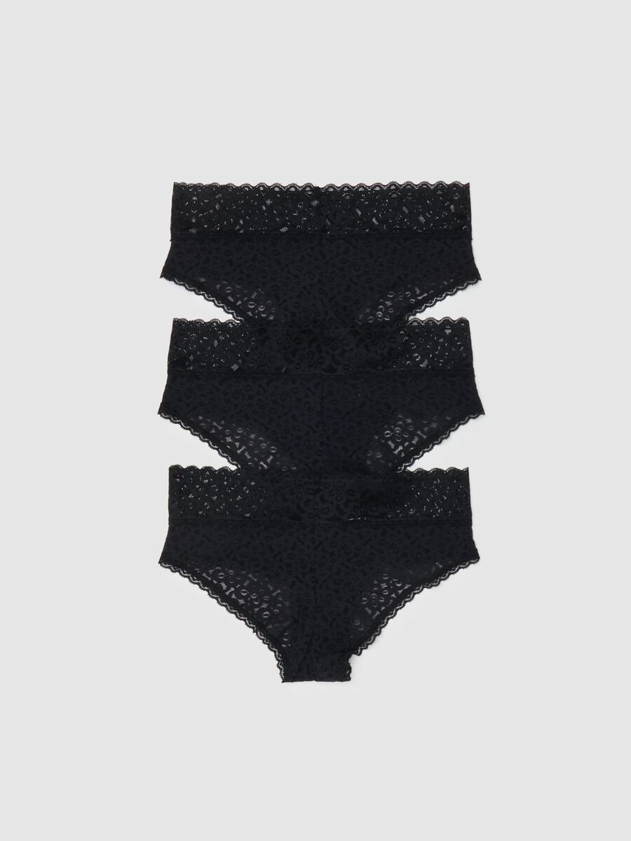 Tripack culotte in pizzo Donna_2