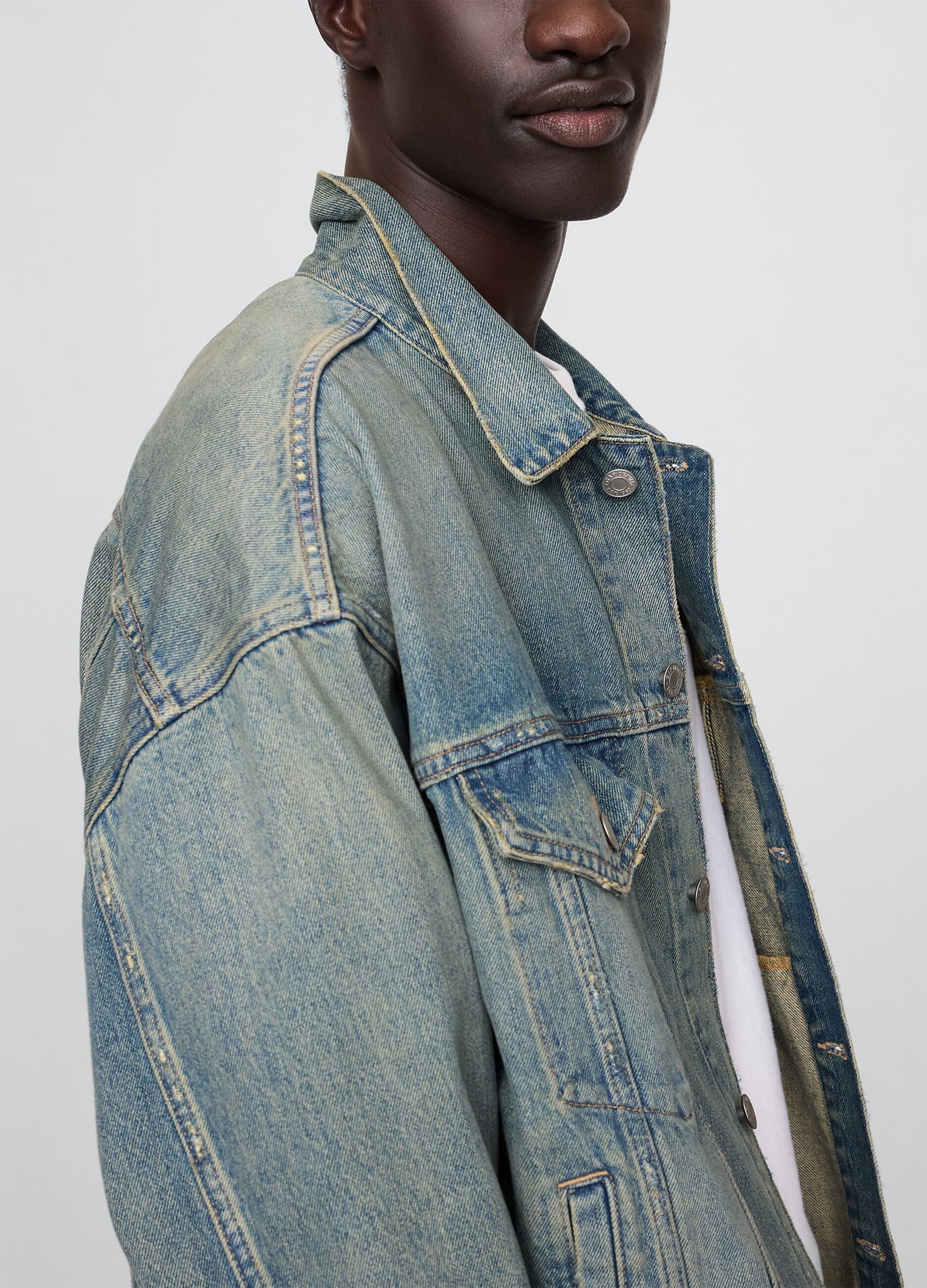 Giacca in denim gap in puro cotone_3