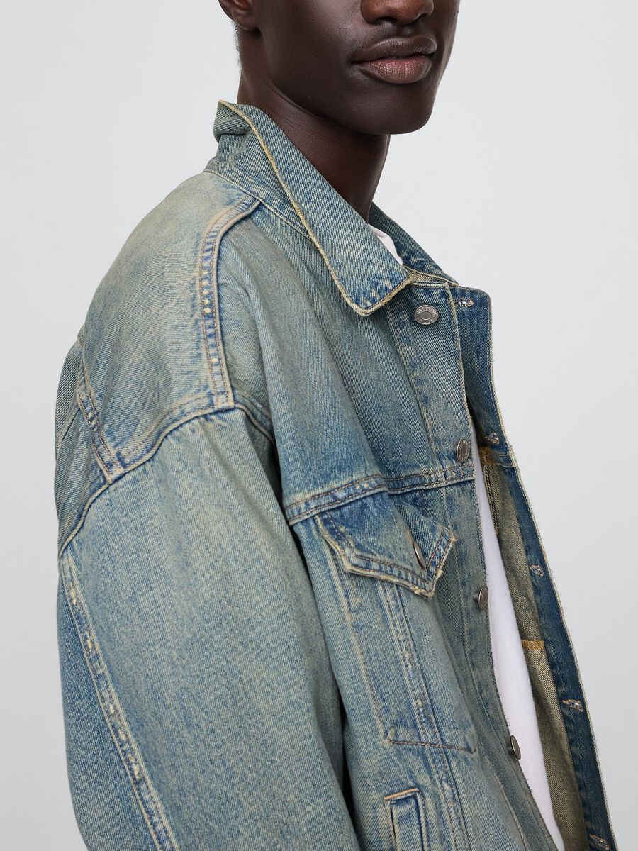 Giacca in denim gap in puro cotone Uomo_3