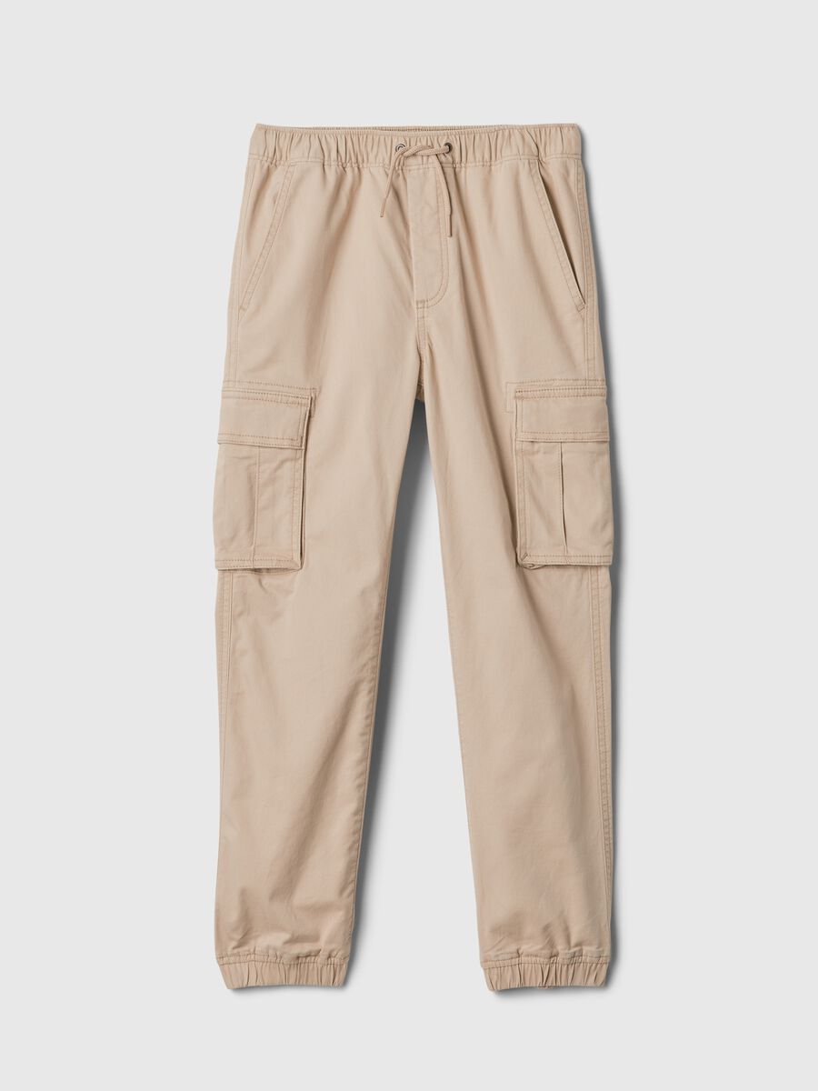 Joggers cargo in cotone stretch Bambino_3