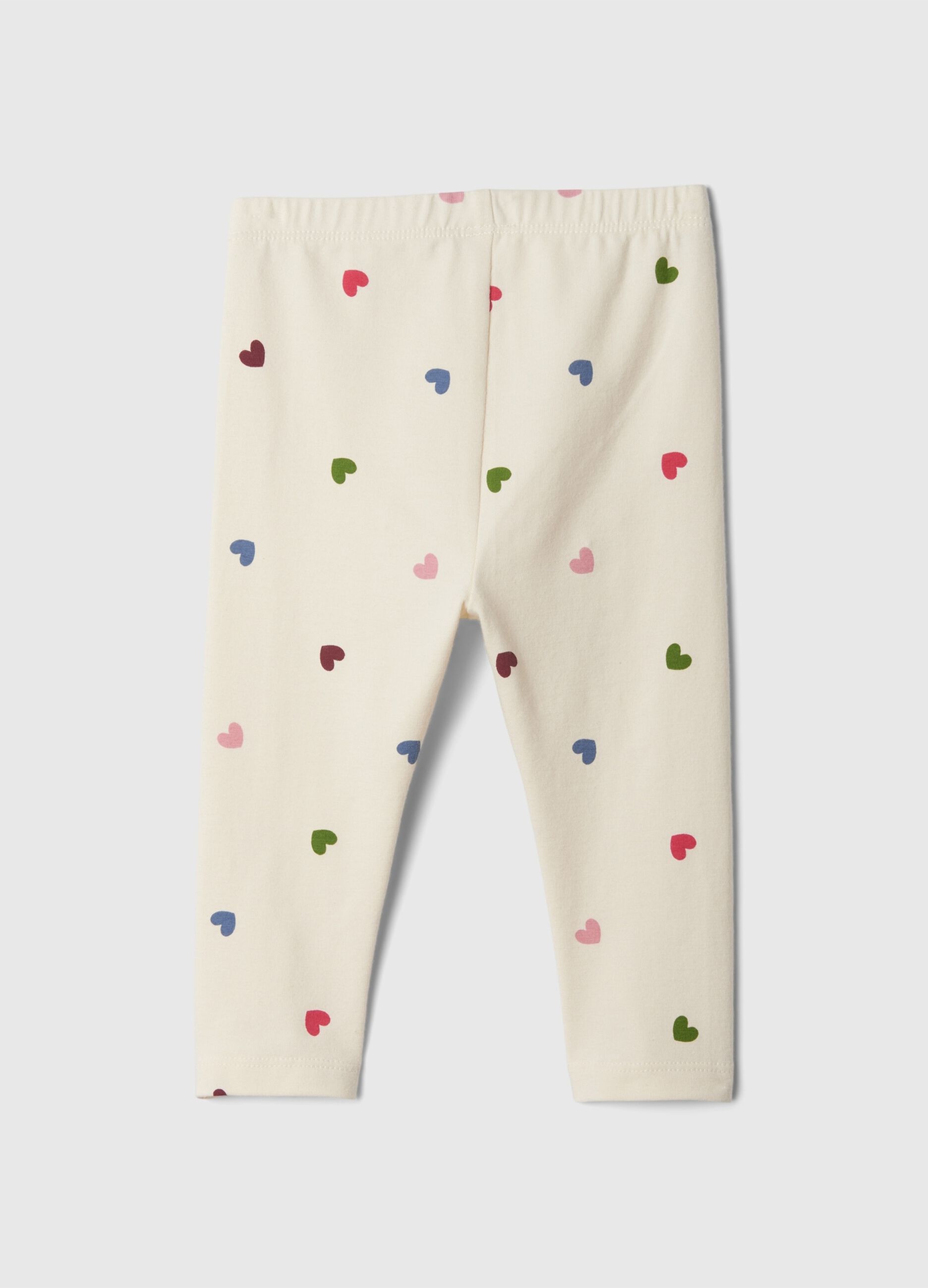 Leggings in cotone stretch con stampa_1