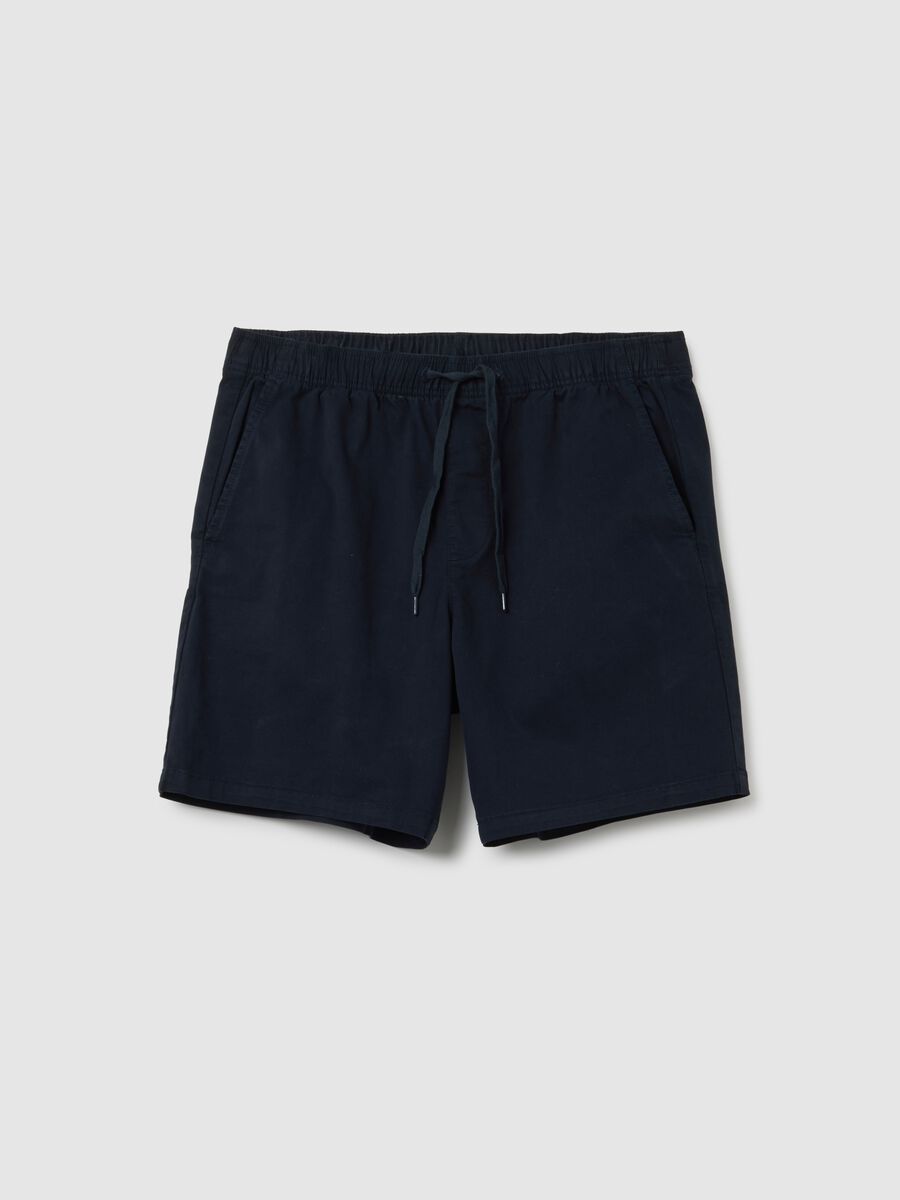 Stretch cotton Bermuda joggers Man_1