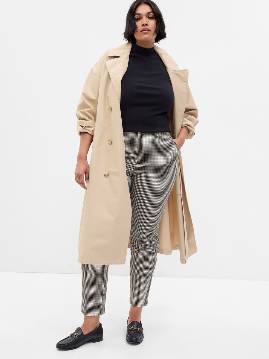 Pantaloni slim fit con vita media Donna_3
