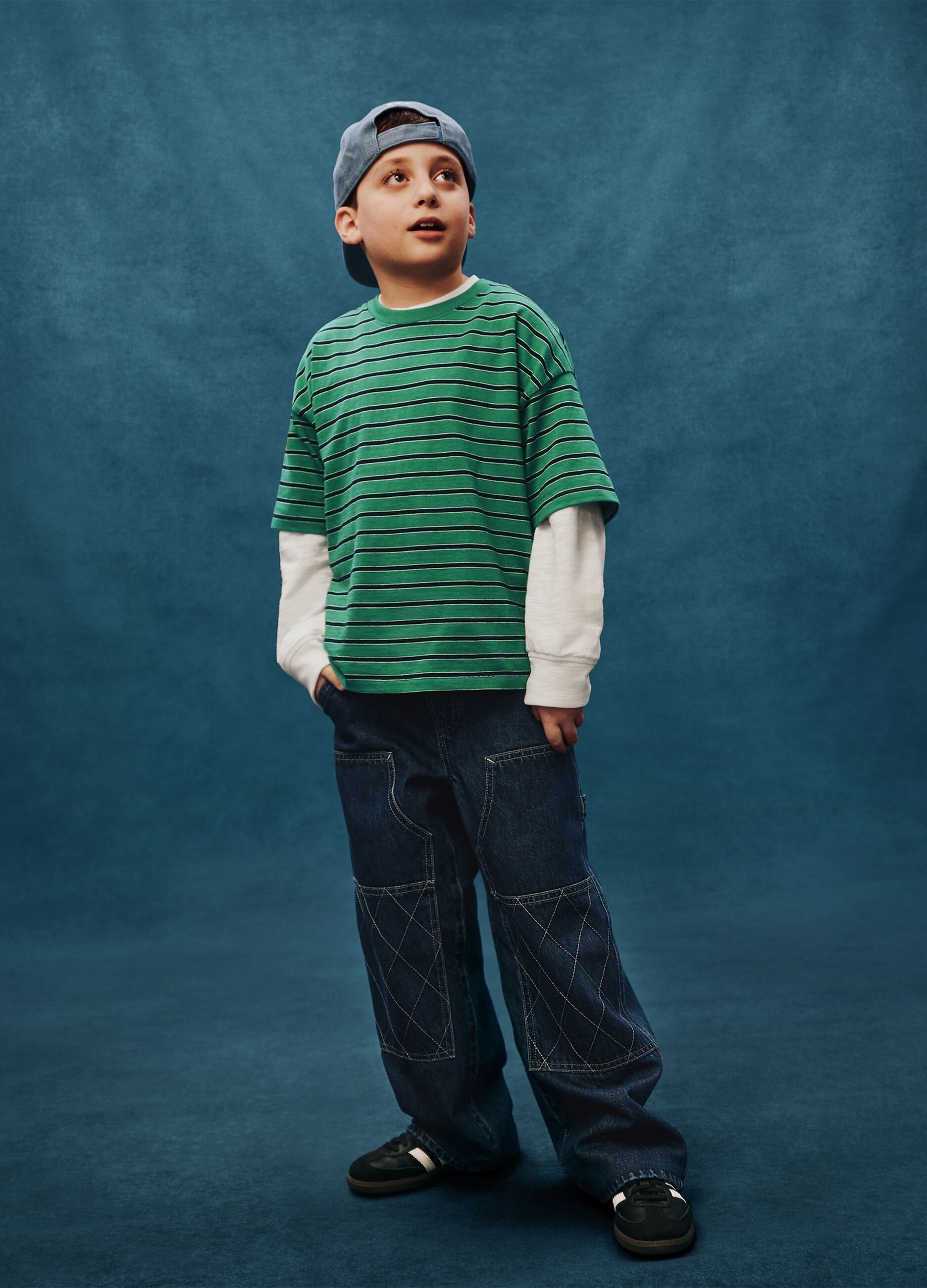 Pantaloni baggy in denim per ragazzo_3