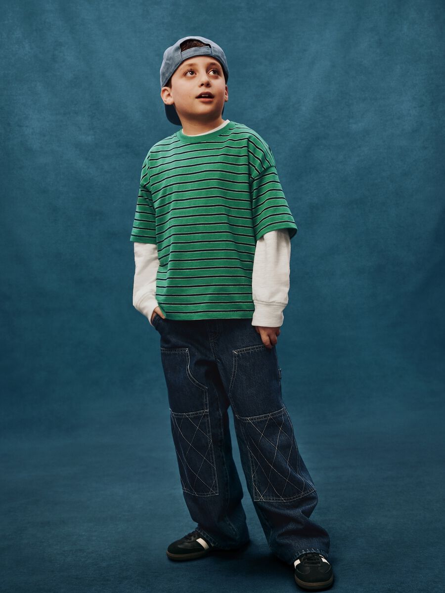 Pantaloni baggy in denim per ragazzo Bambino_3