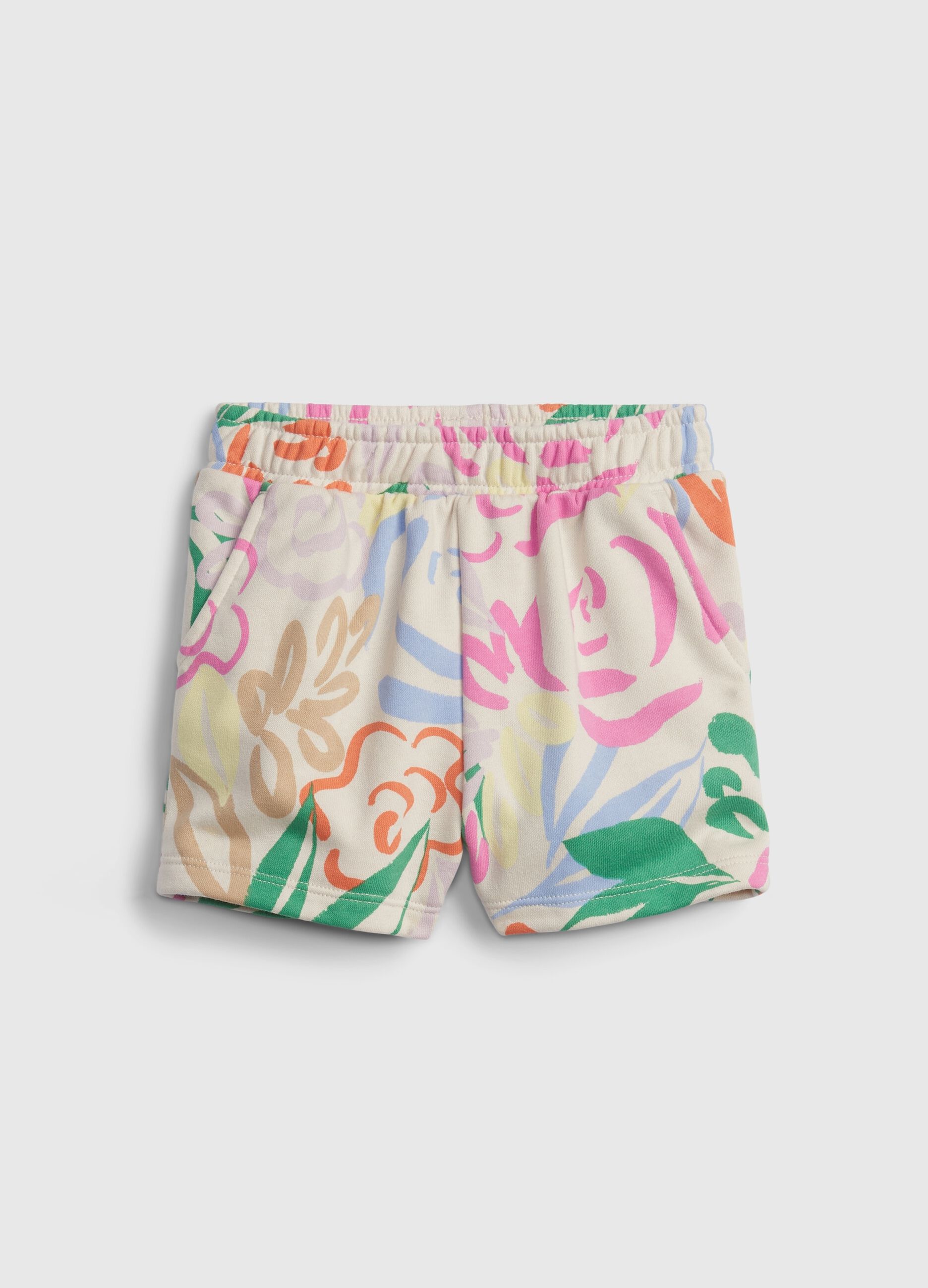 Shorts con stampa floreale