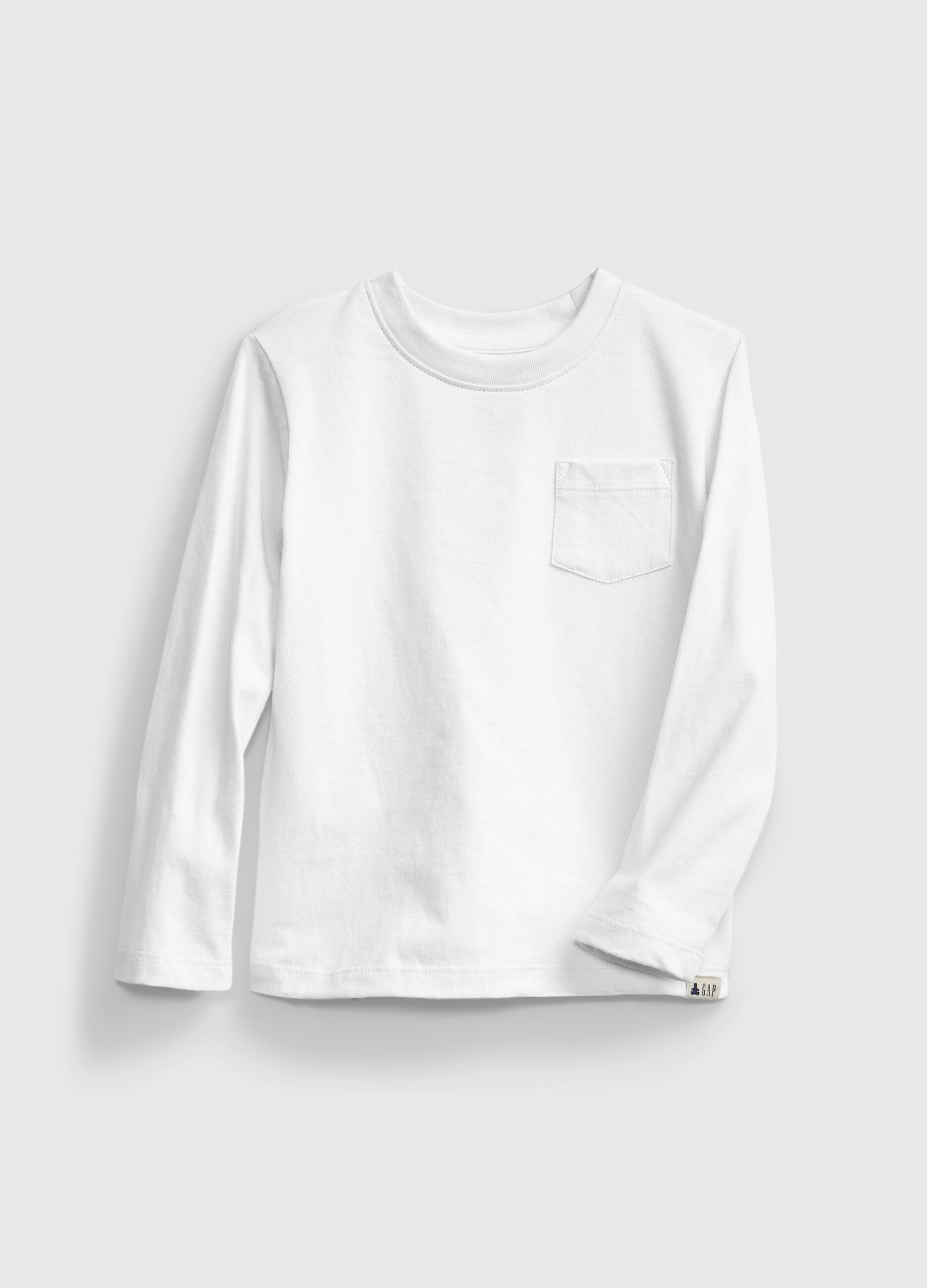 Long-sleeved T-shirt with pocket