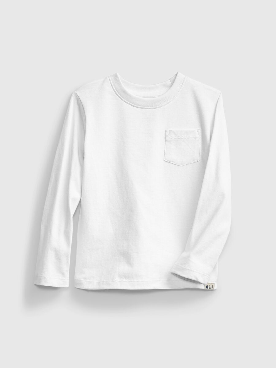 T-shirt a maniche lunghe con taschino Bimbo_0