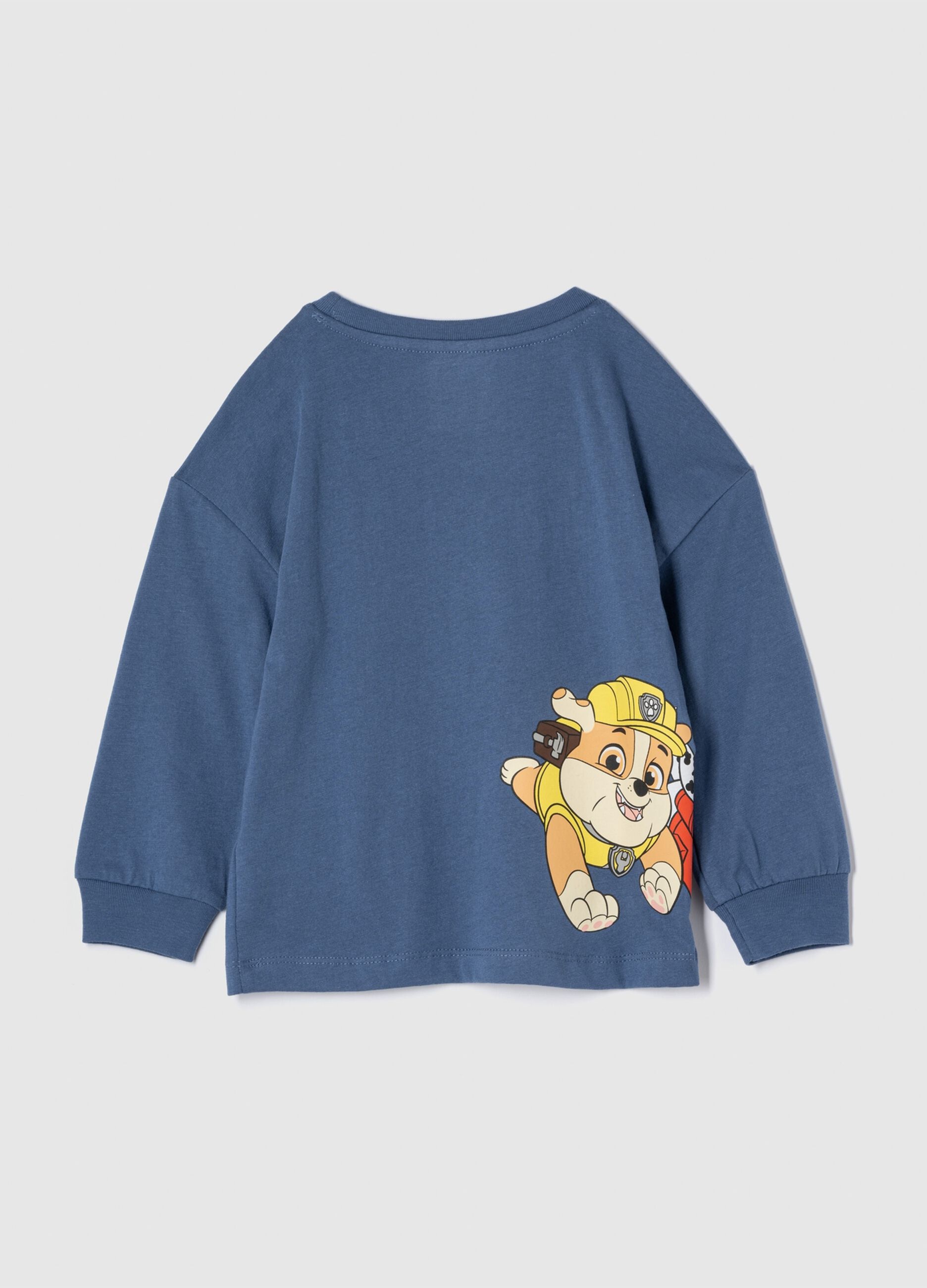 T-shirt in cotone stampa Paw Patrol e logo_1