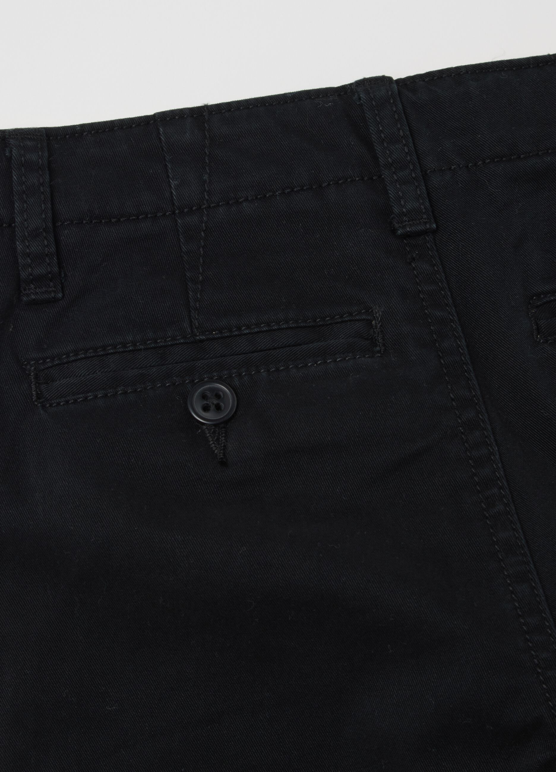 Pantaloni neri in cotone elasticizzato_3