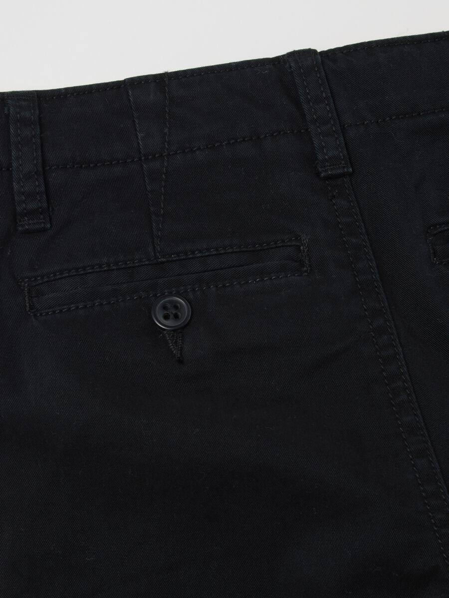 Pantaloni neri in cotone elasticizzato Bimbo_3
