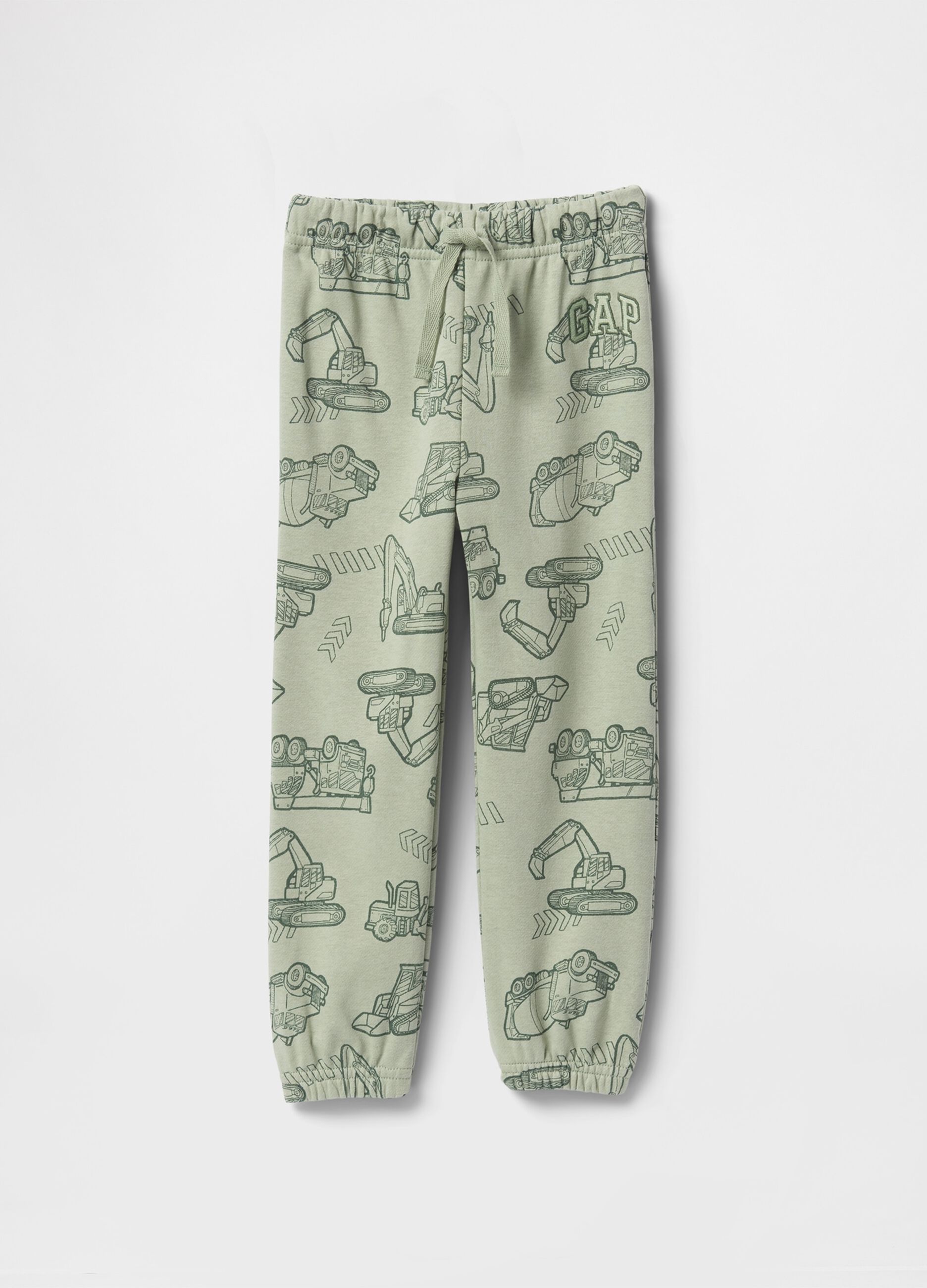 Pantaloni jogger verde con stampa GAP