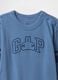 Blue baby romper with GAP logo_2